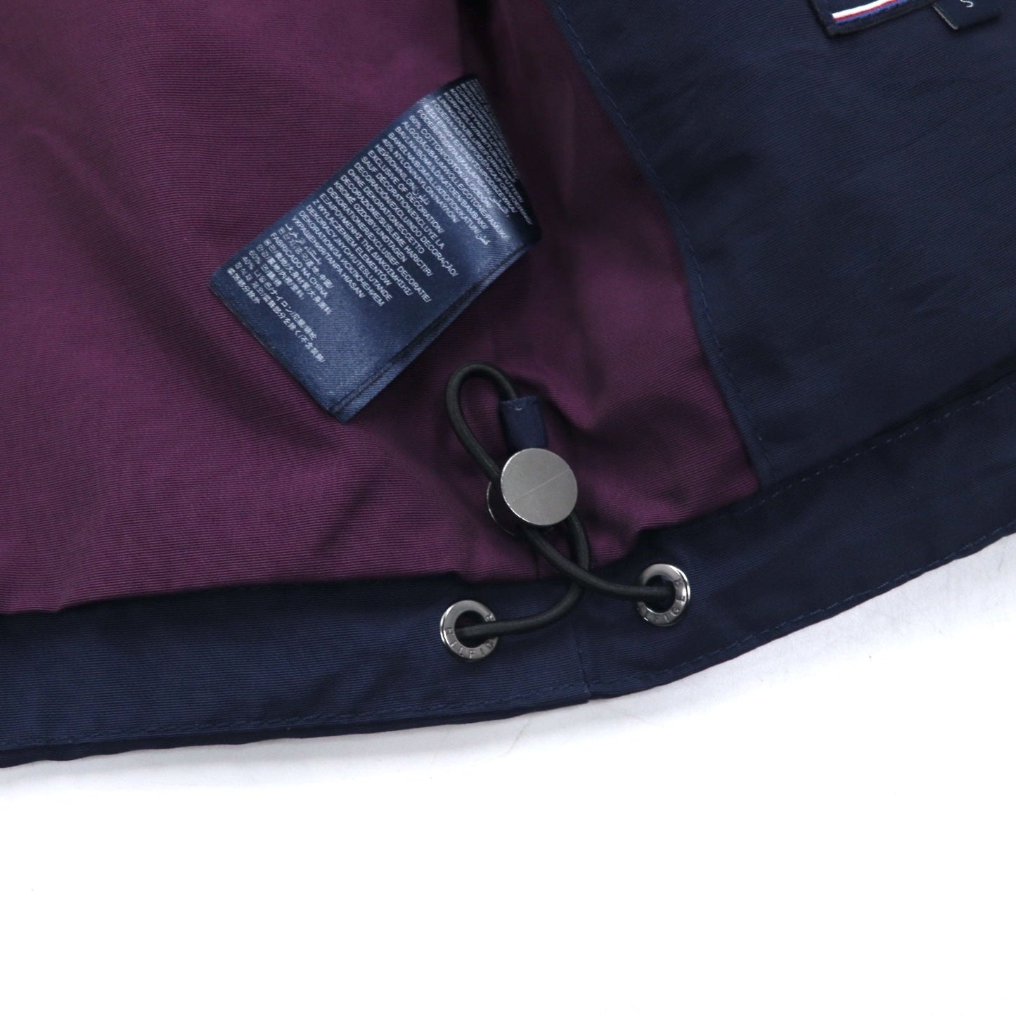 TOMMY HILFIGER 60/40クロス フィールドパーカー マウンテンパーカー S ネイビー コットン ナイロン ドローコード