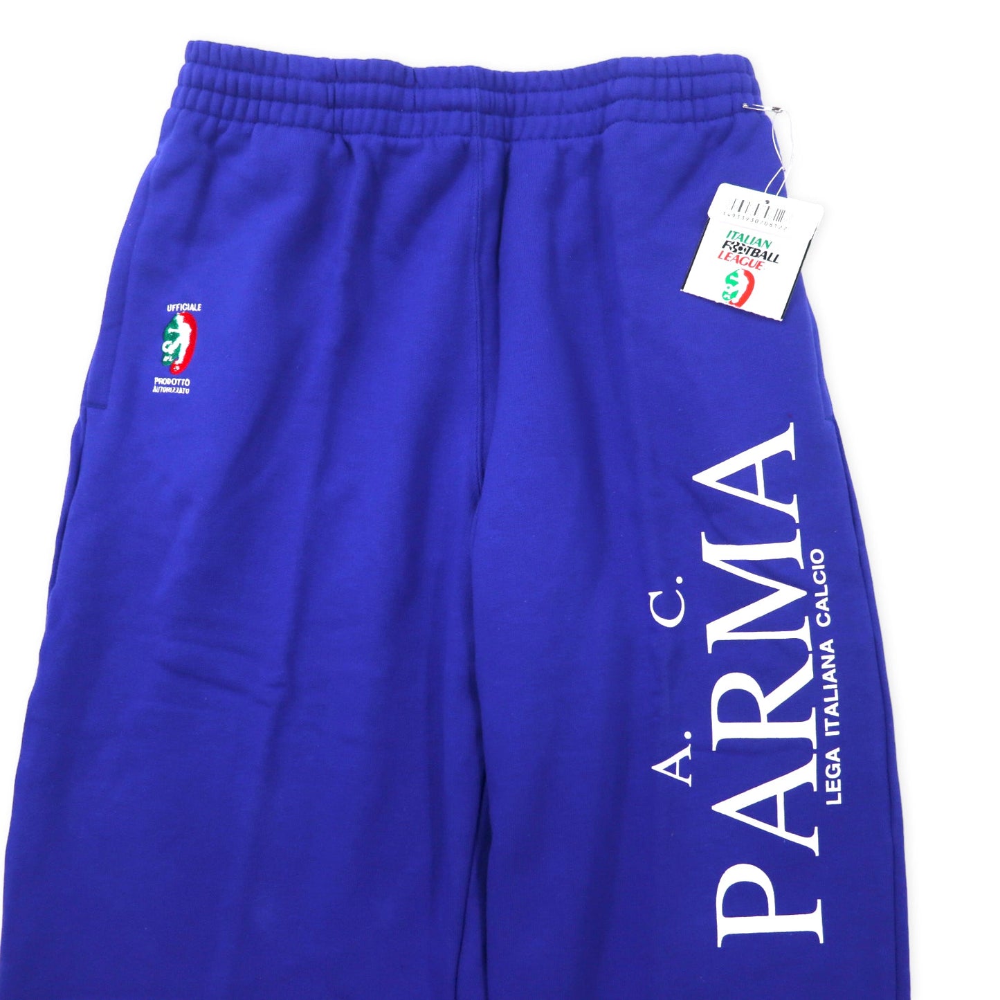 KAPPA 90年代 スウェットパンツ O ブルー ITALIAN FOOTBALL LEAGE コットン F.C. PARMA プリント 日本製 未使用品