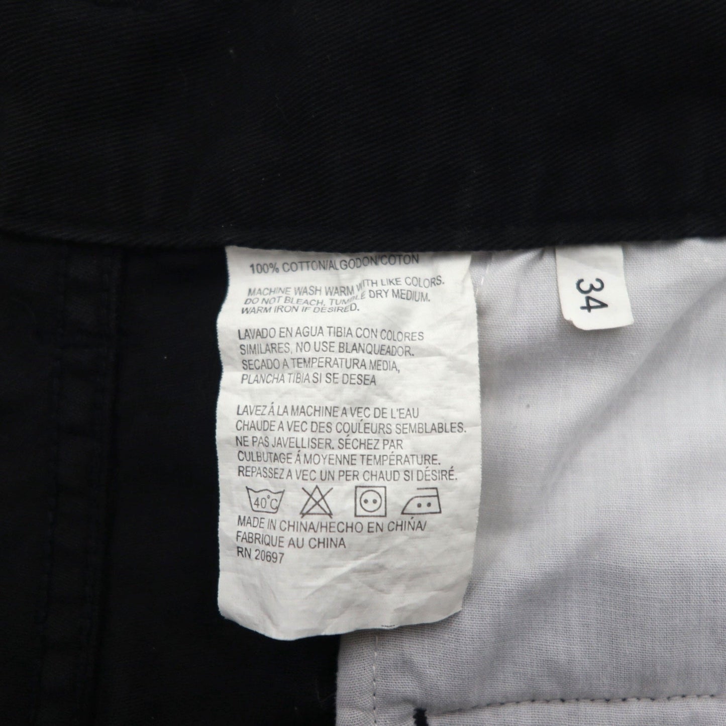 Dickies ショート カーゴパンツ ハーフパンツ L ブラック コットン