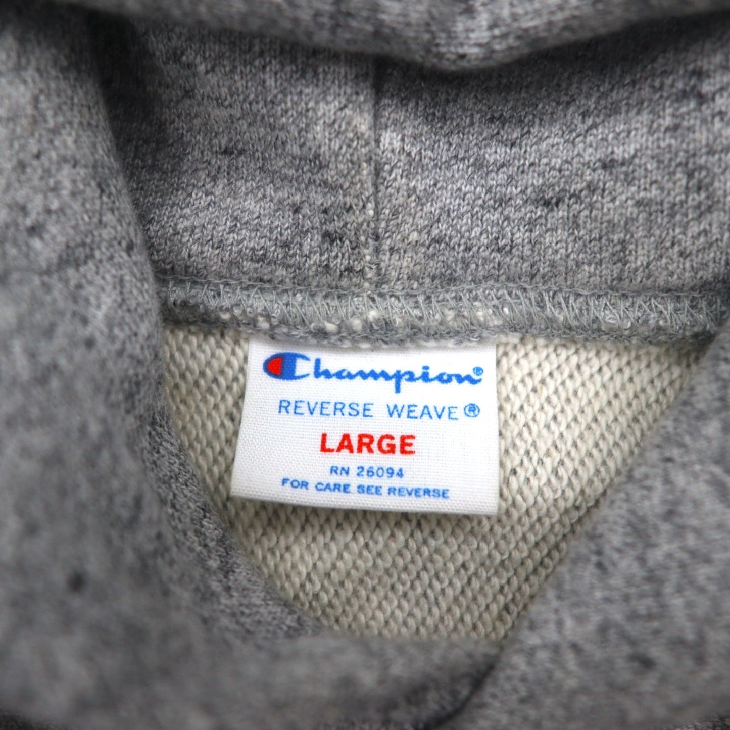 Champion リバースウィーブ REVERSE WEAVE リブライン プルオーバーパーカー L グレー ROCHESTER N.Y. 直営限定 C8-U104