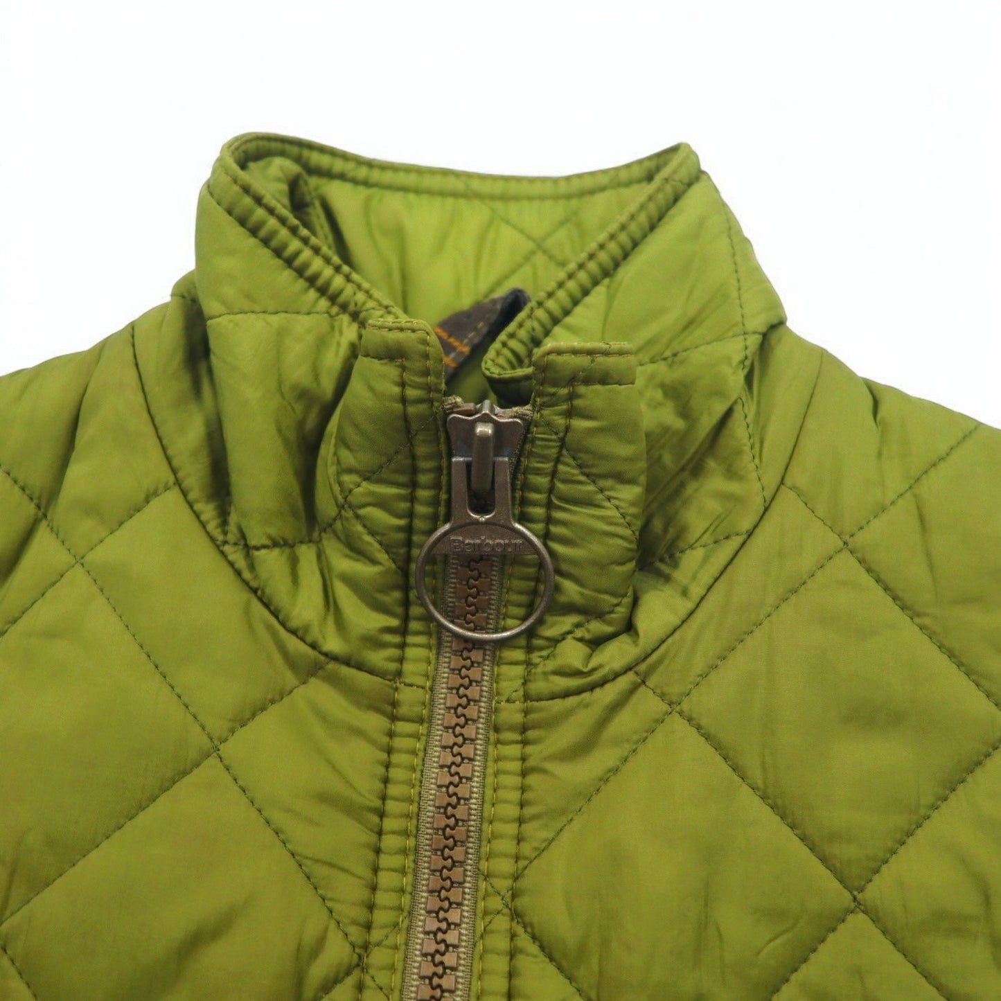 Barbour イングランド製 キルティングベスト S カーキ FLYWEIGHT WAISTCOAT D910