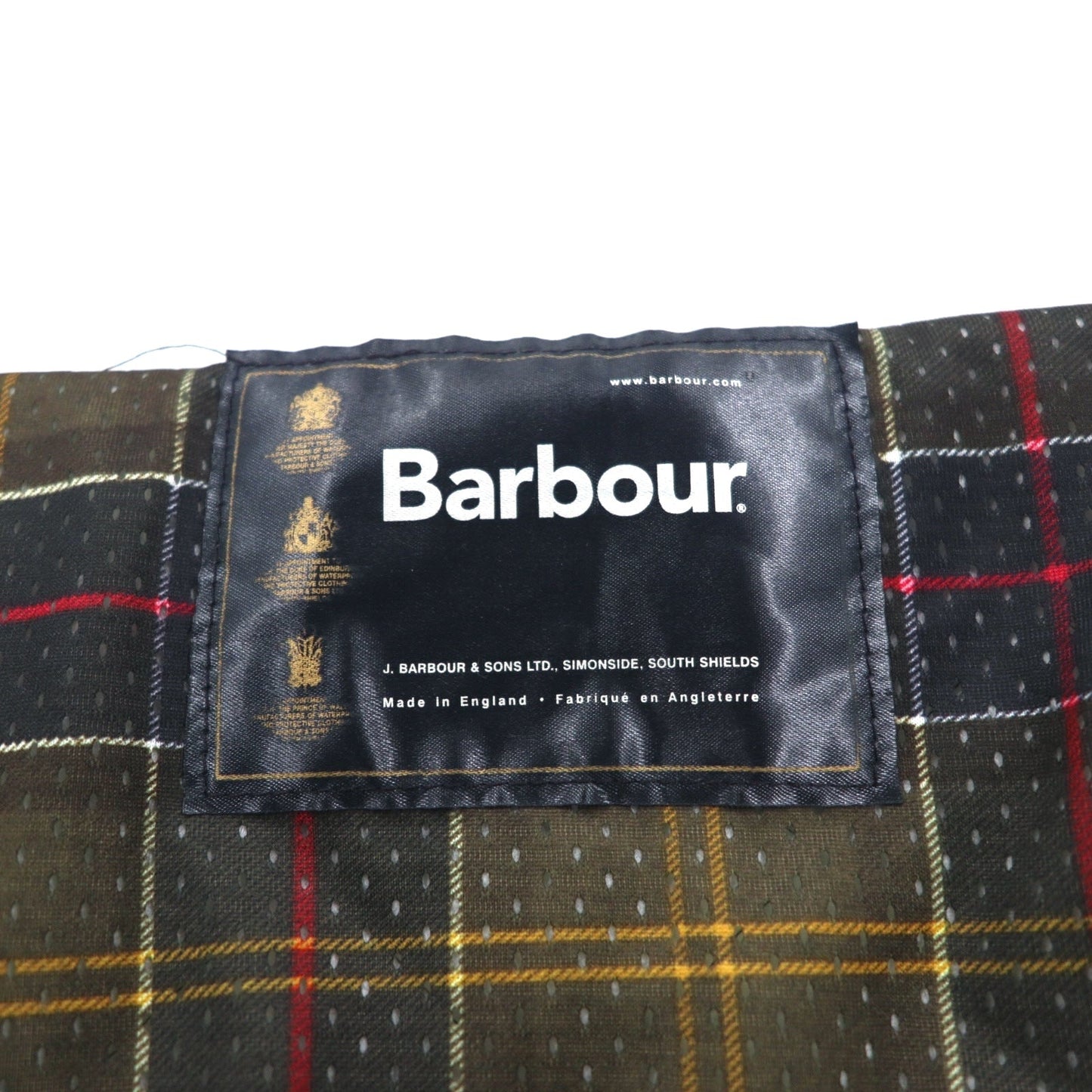 Barbour イングランド製 キルティングベスト S カーキ FLYWEIGHT WAISTCOAT D910