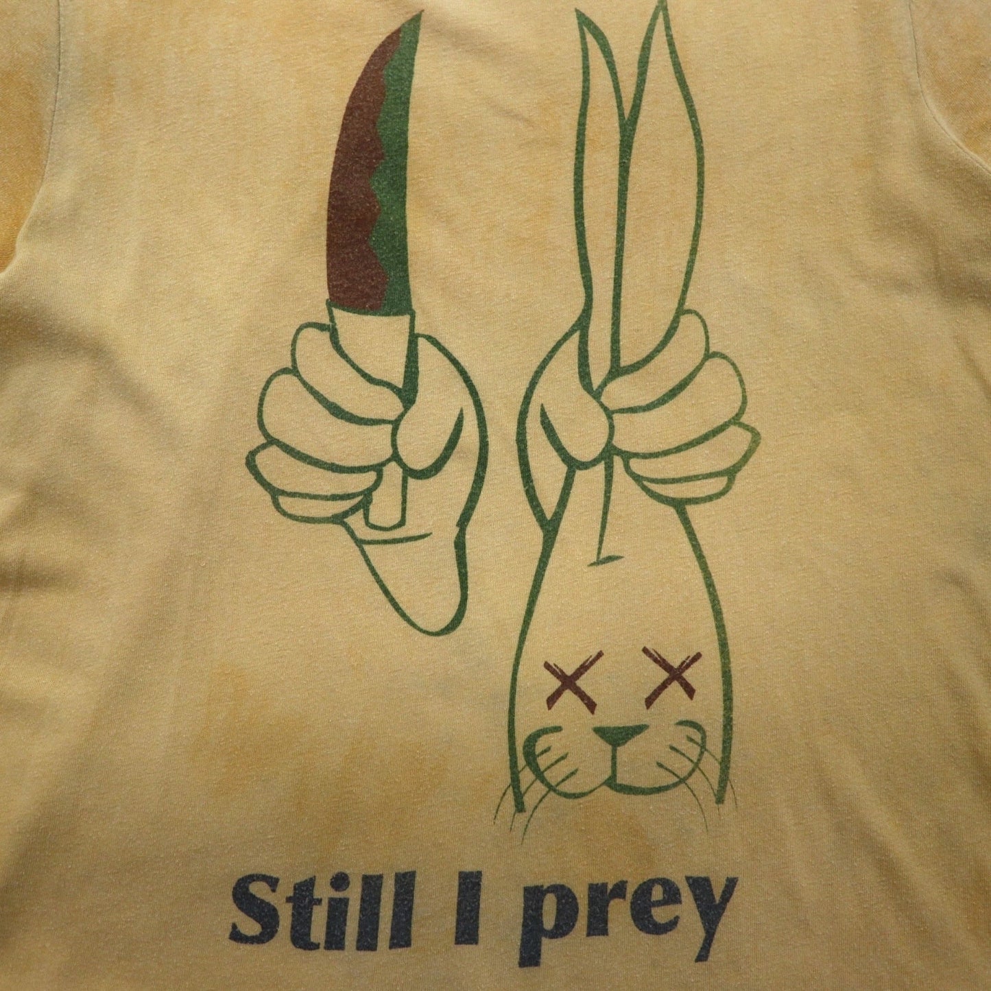 MASH ヘンプ コットン Tシャツ M ベージュ still I prey