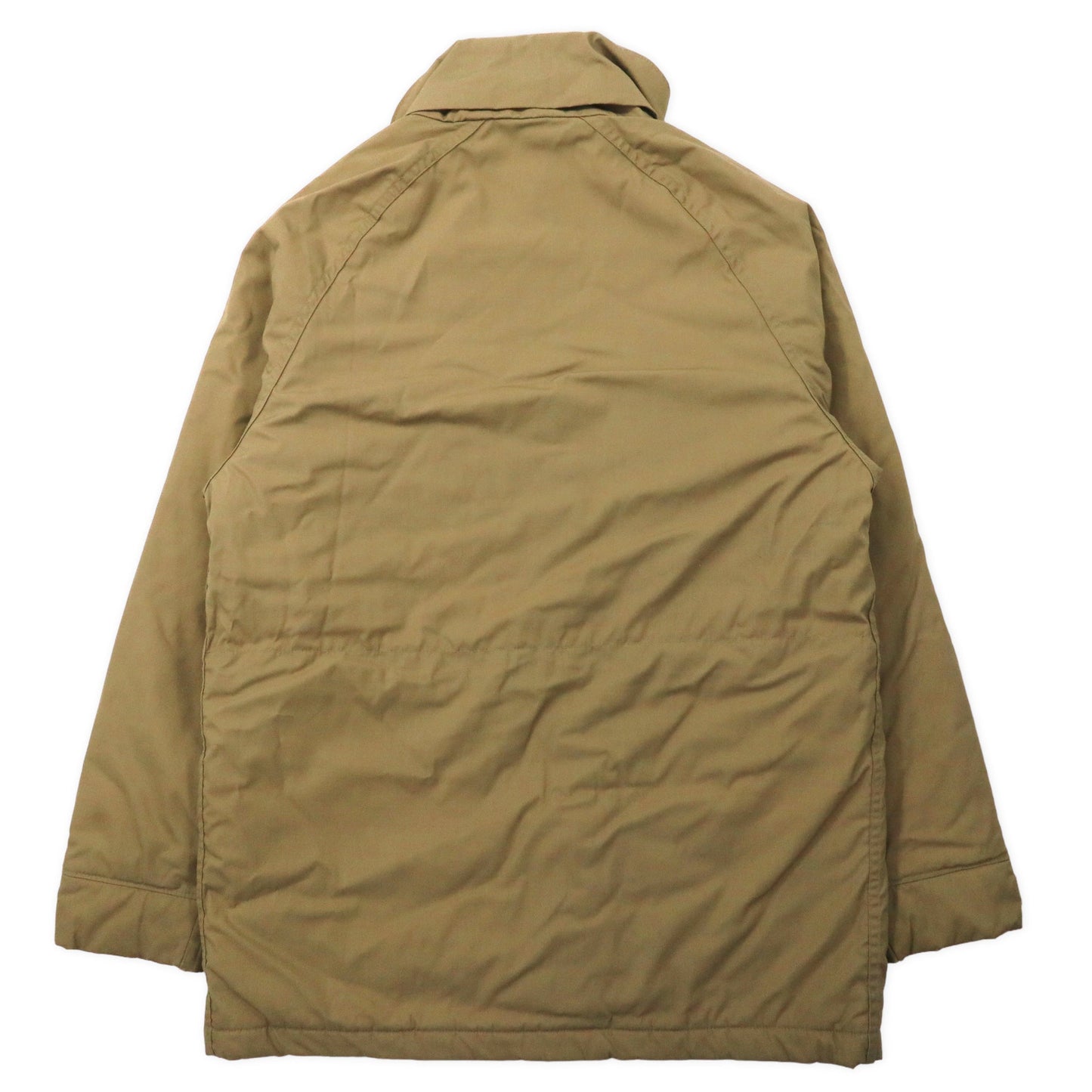 80s USA製 Woolrich マウンテンジャケット M ベージュ 65/35クロス 中綿 ダブルジップ 80年代