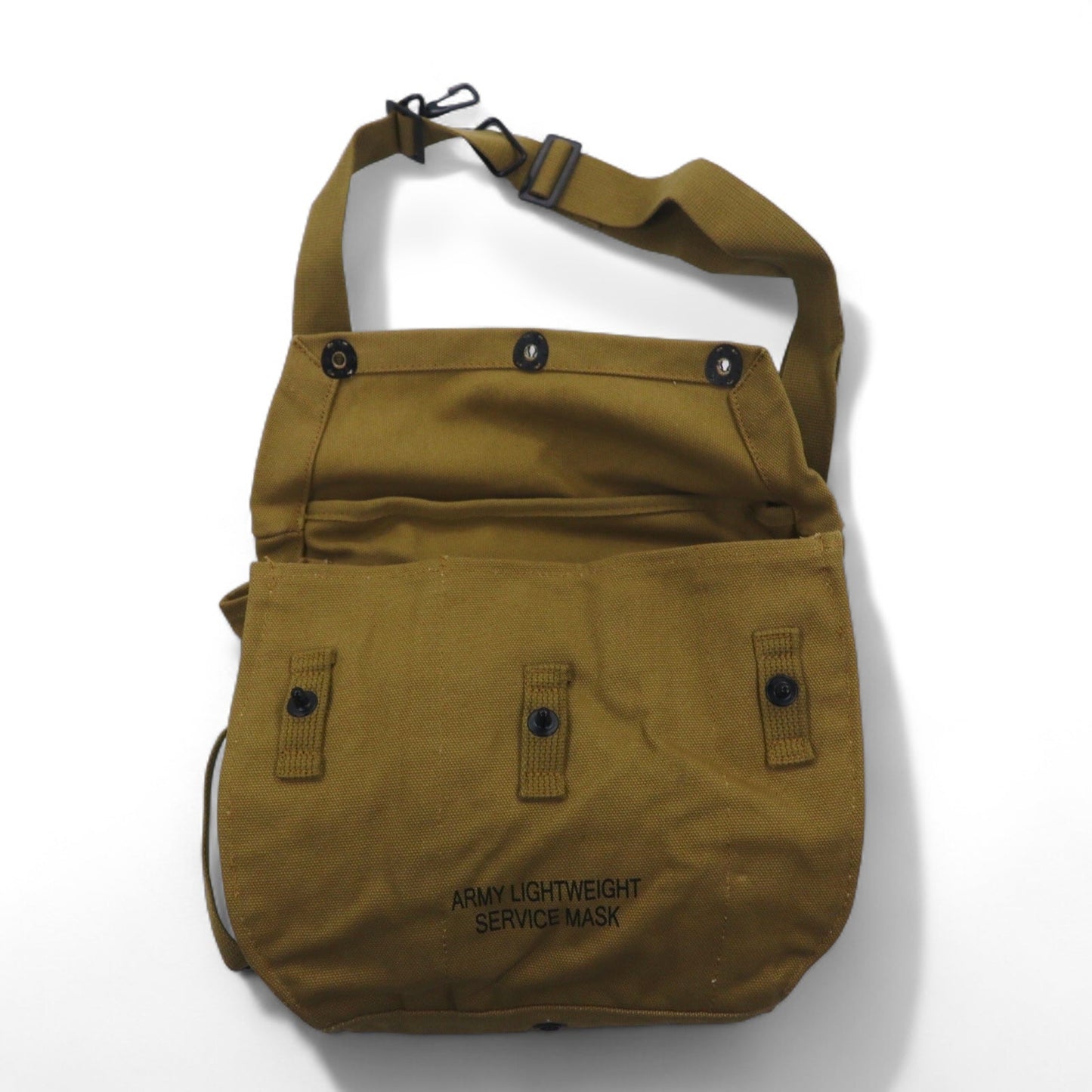 US ARMY 米軍 WW2 M6 ガスマスクバッグ ショルダーバッグ キャンバス ステンシル ミリタリー YMCL KY 未使用品
