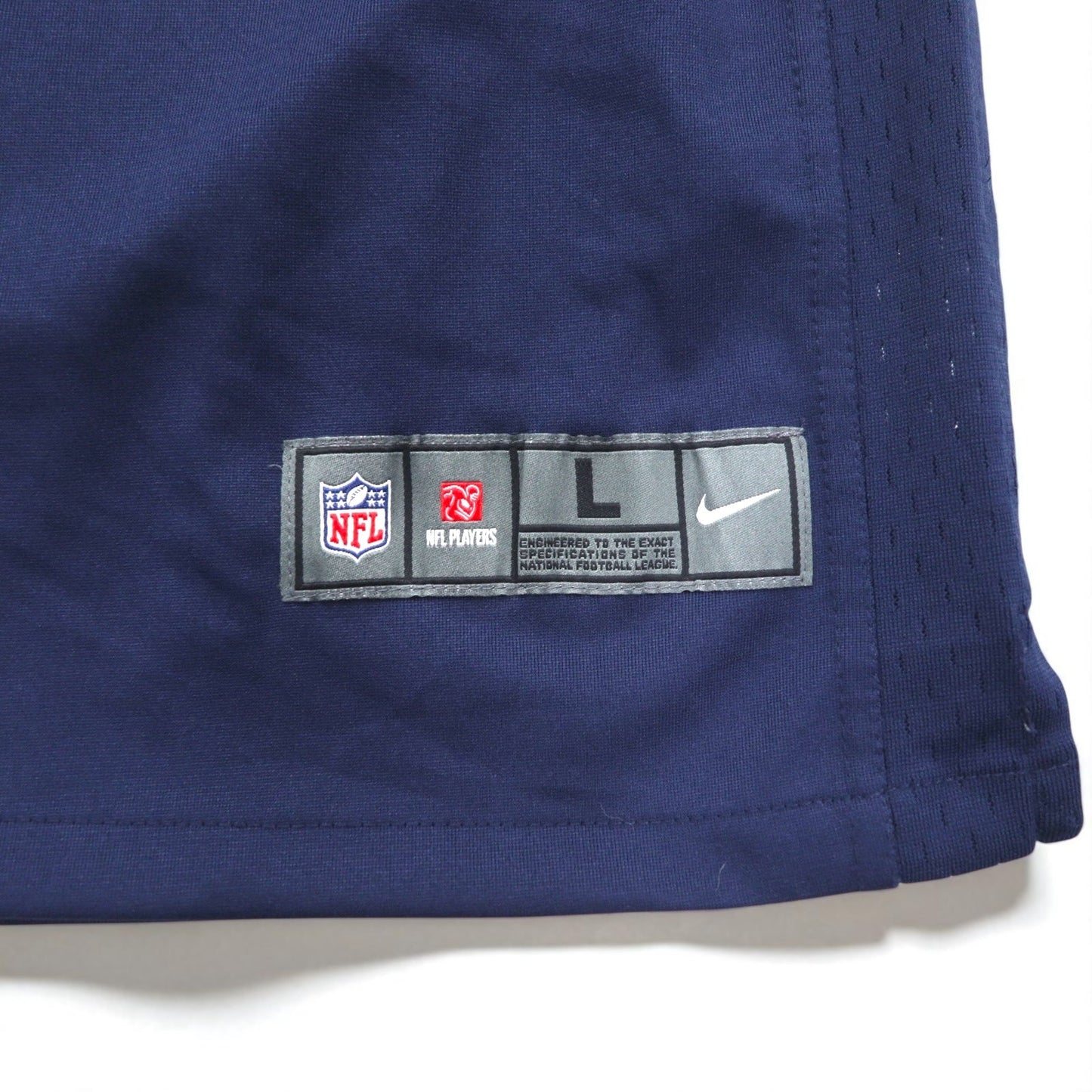 NIKE ゲームシャツ L ネイビー ポリエステル NFL TITANS ナンバリング ON FIELD