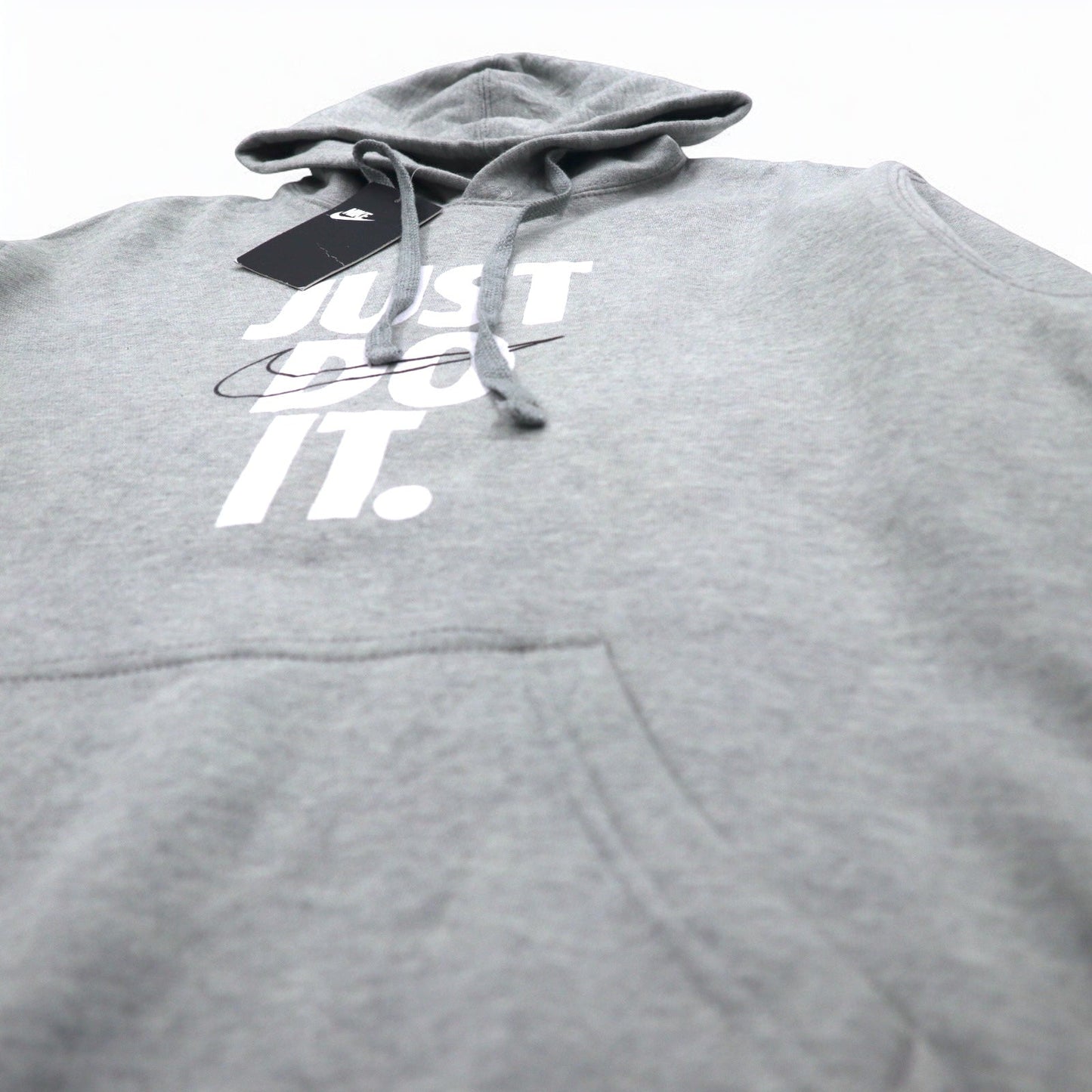NIKE プルオーバーパーカー M グレー JUST DO IT HOODIE 928717-063 パキスタン製 未使用品
