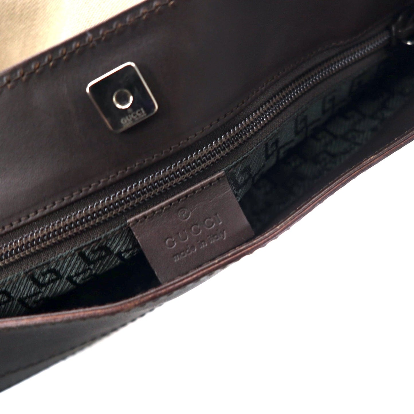 GUCCI 2WAY キャンバス トートバッグ ショルダーバッグ ベージュ レザー切り替え 106301 1705