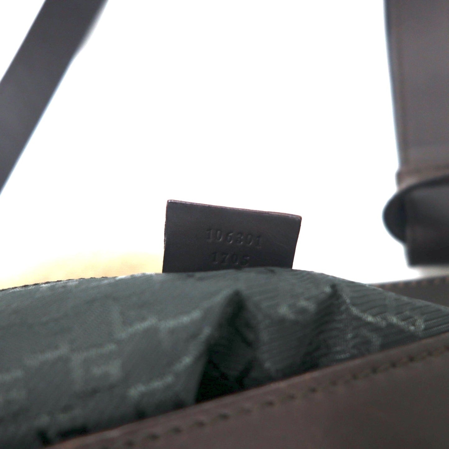 GUCCI 2WAY キャンバス トートバッグ ショルダーバッグ ベージュ レザー切り替え 106301 1705