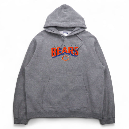 Reebok プルオーバー パーカー L グレー コットン NFL CHICAGO BEARS