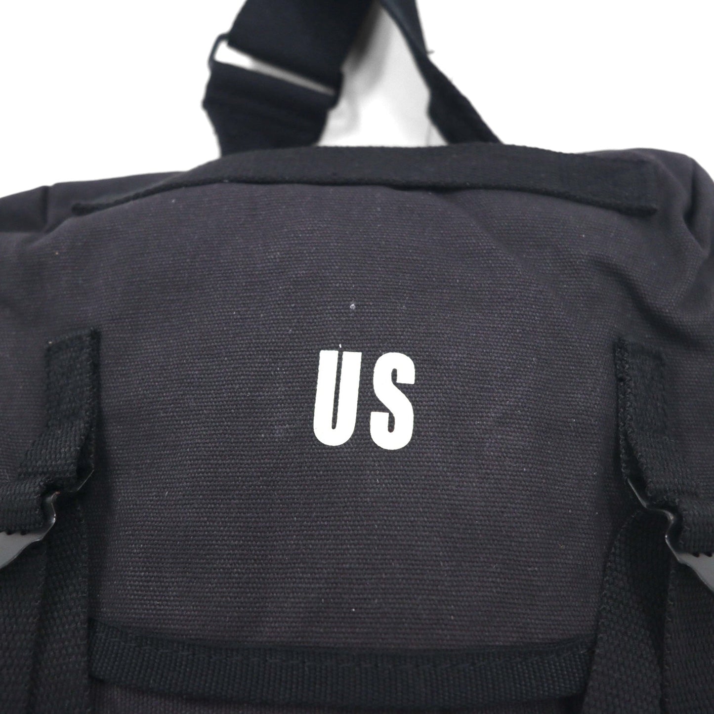 US ARMY 米軍 M1961 コンバット ショルダーバッグ ブラック キャンバス YMCL KY ミリタリー FIELD PACK 8465-823-7622 未使用品