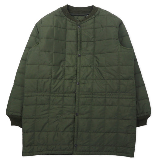 Italian Army Rain Quilting Liner Jacket イタリア軍 キルティング ライナージャケット XL カーキ ナイロン ポリエステル スナップボタン ドローコード ユーロミリタリー ビッグサイズ