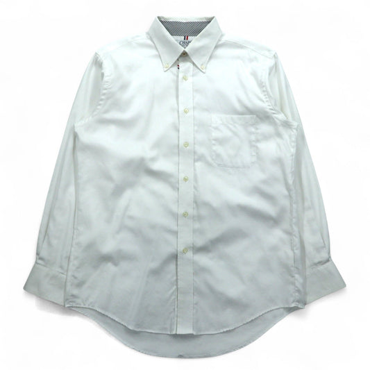 CHAPS オックスフォード ボタンダウンシャツ L ホワイト NON IRON PURE COTTON