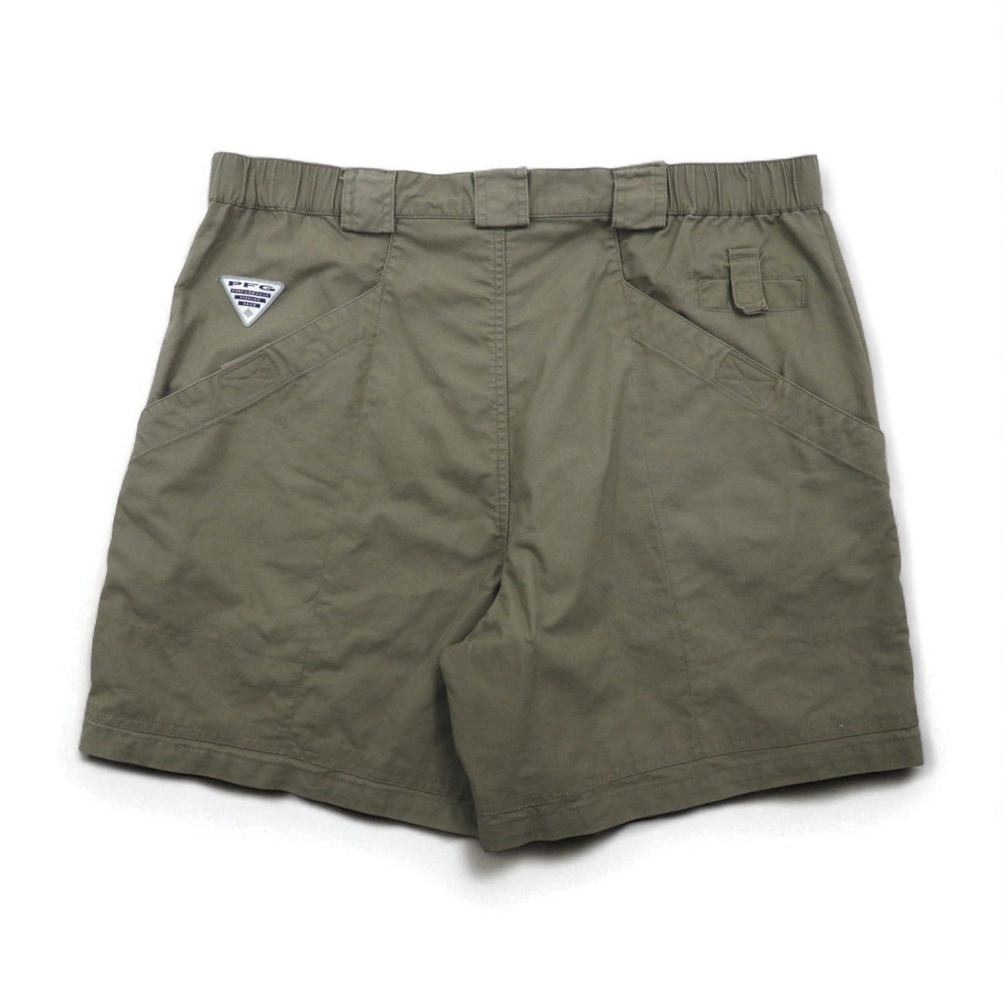Columbia PFG ブッシュ ショートパンツ L カーキ コットン ポケット FM8100