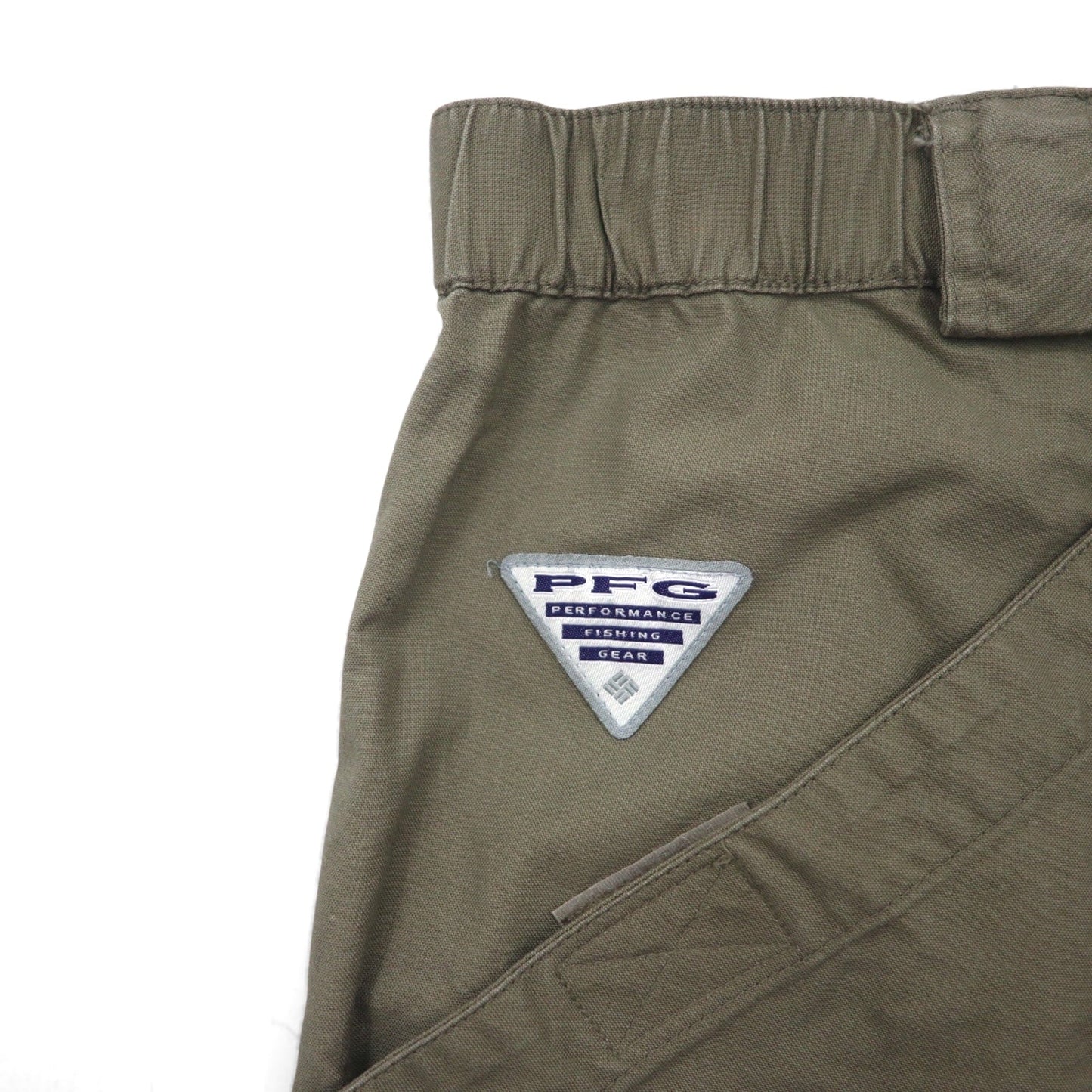 Columbia PFG ブッシュ ショートパンツ L カーキ コットン ポケット FM8100