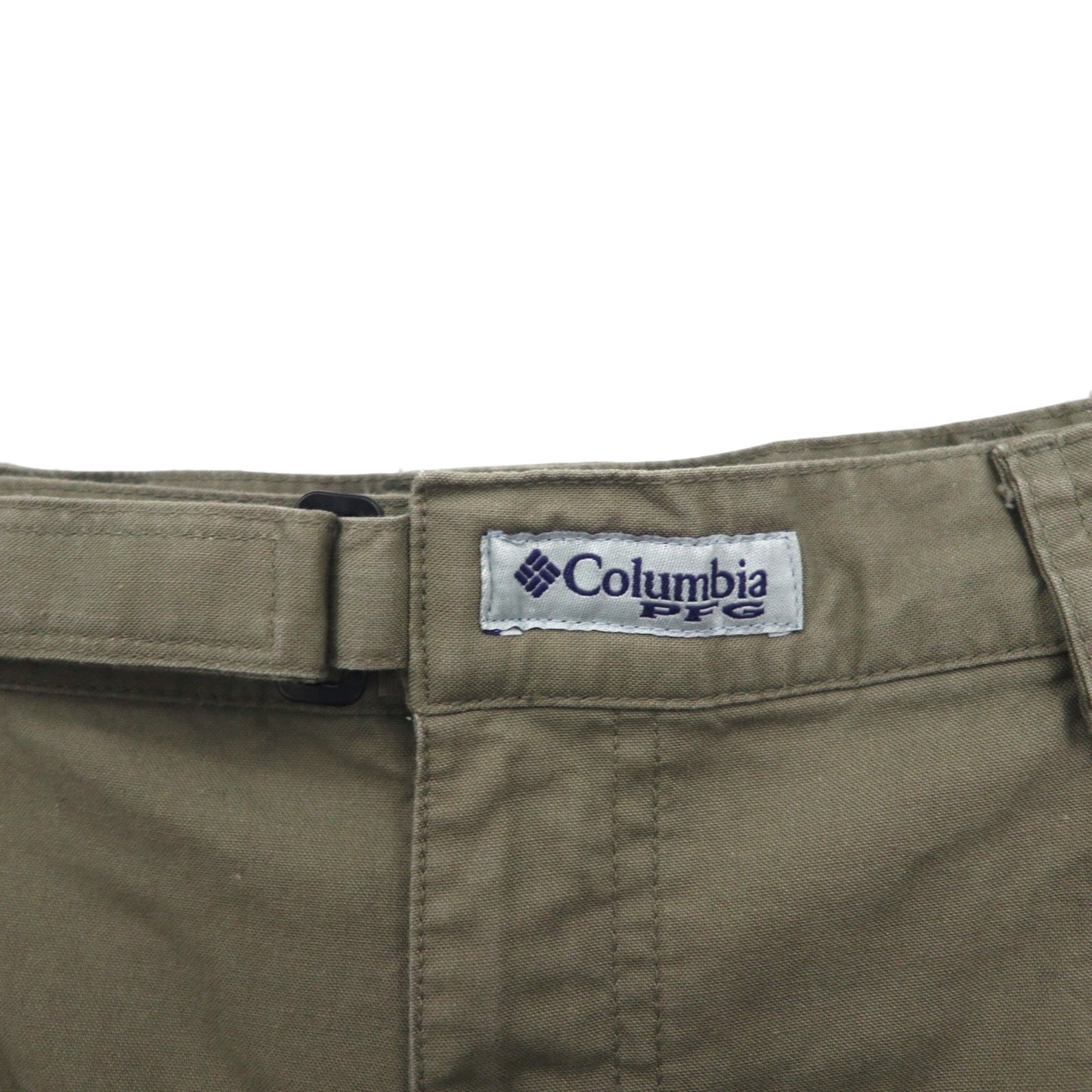 Columbia PFG ブッシュ ショートパンツ L カーキ コットン ポケット FM8100