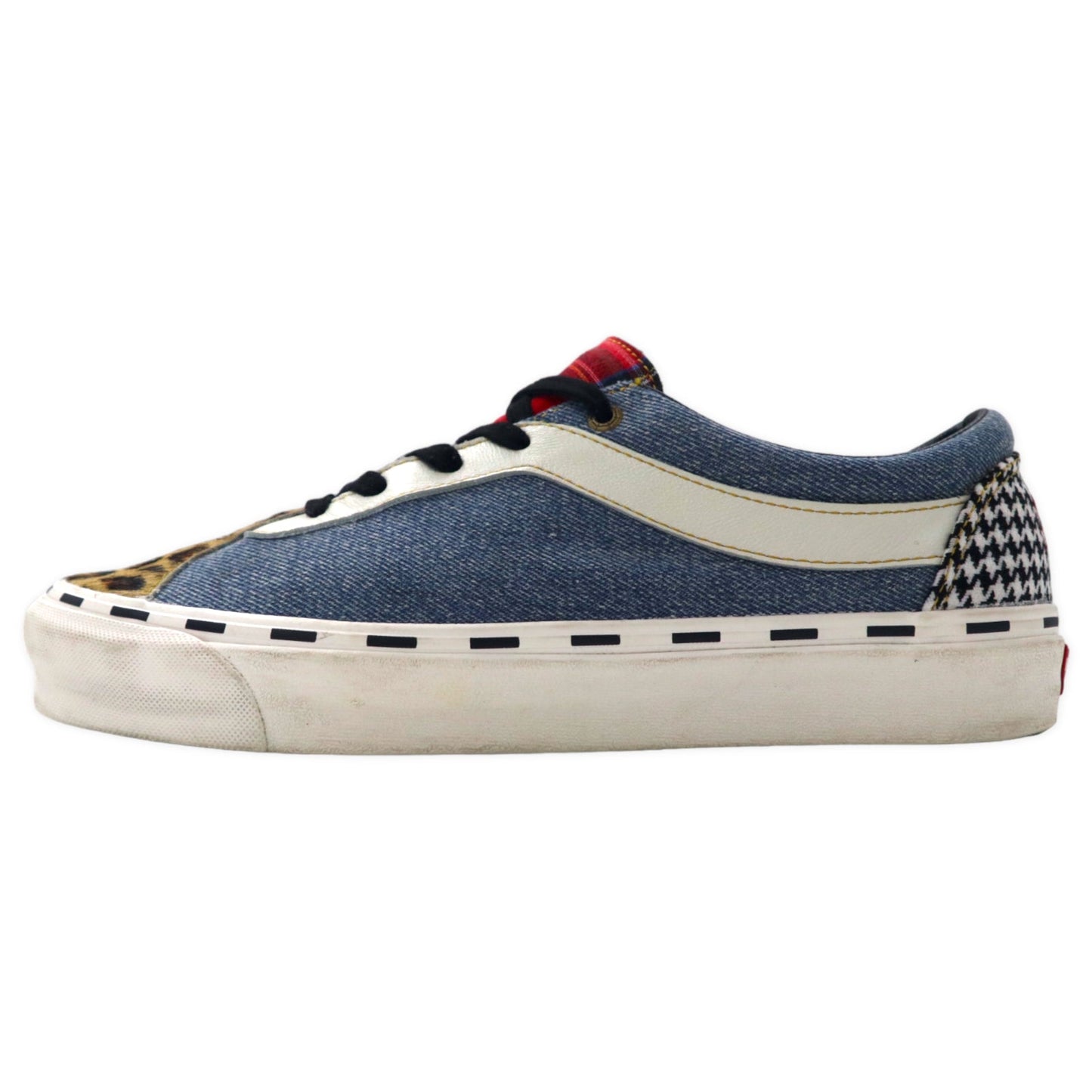 VANS スニーカー 28.5cm マルチカラー 異素材切り替え レオパード デニム BOLD NI ボールドニーULTRACUSH VN0A3WLPT7Y