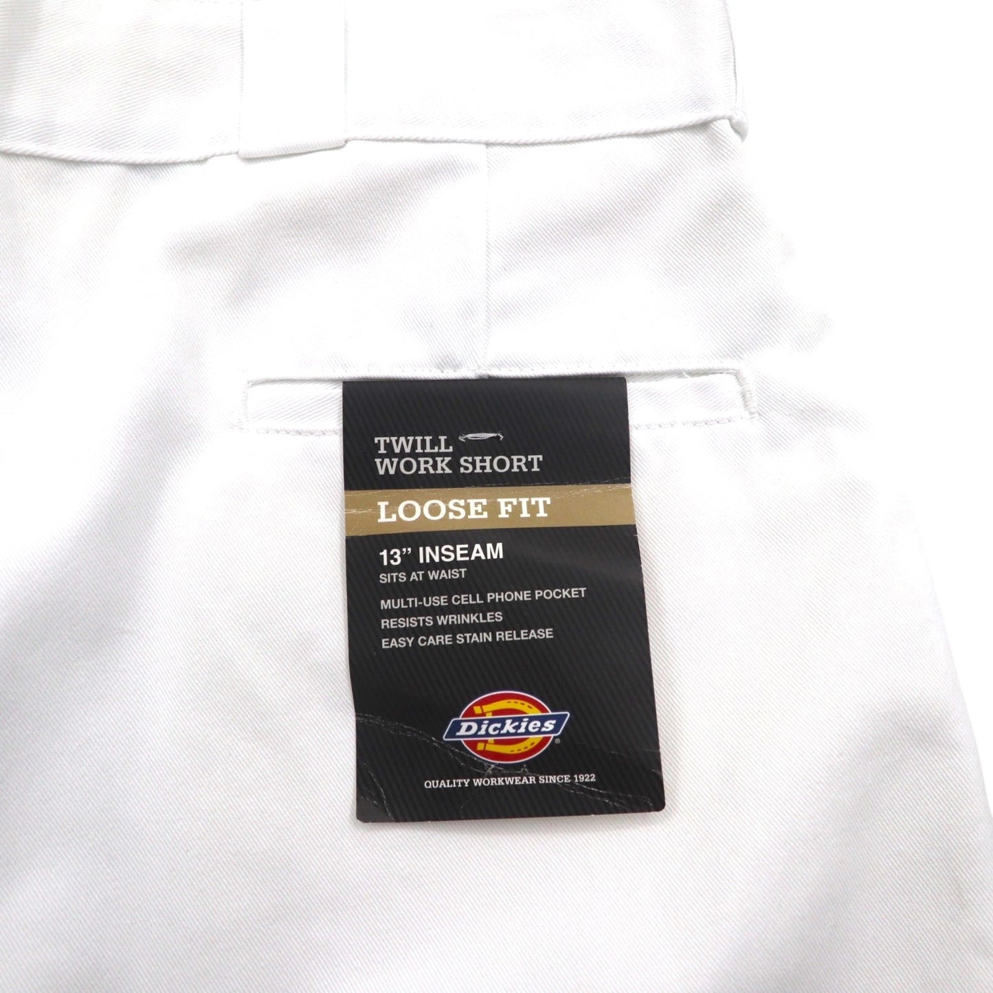 Dickies ルーズフィット Loose Fit 13インチ ショート ワークパンツ Multi-Use Pocket Work Shorts L 膝下丈 42283WH 未使用品