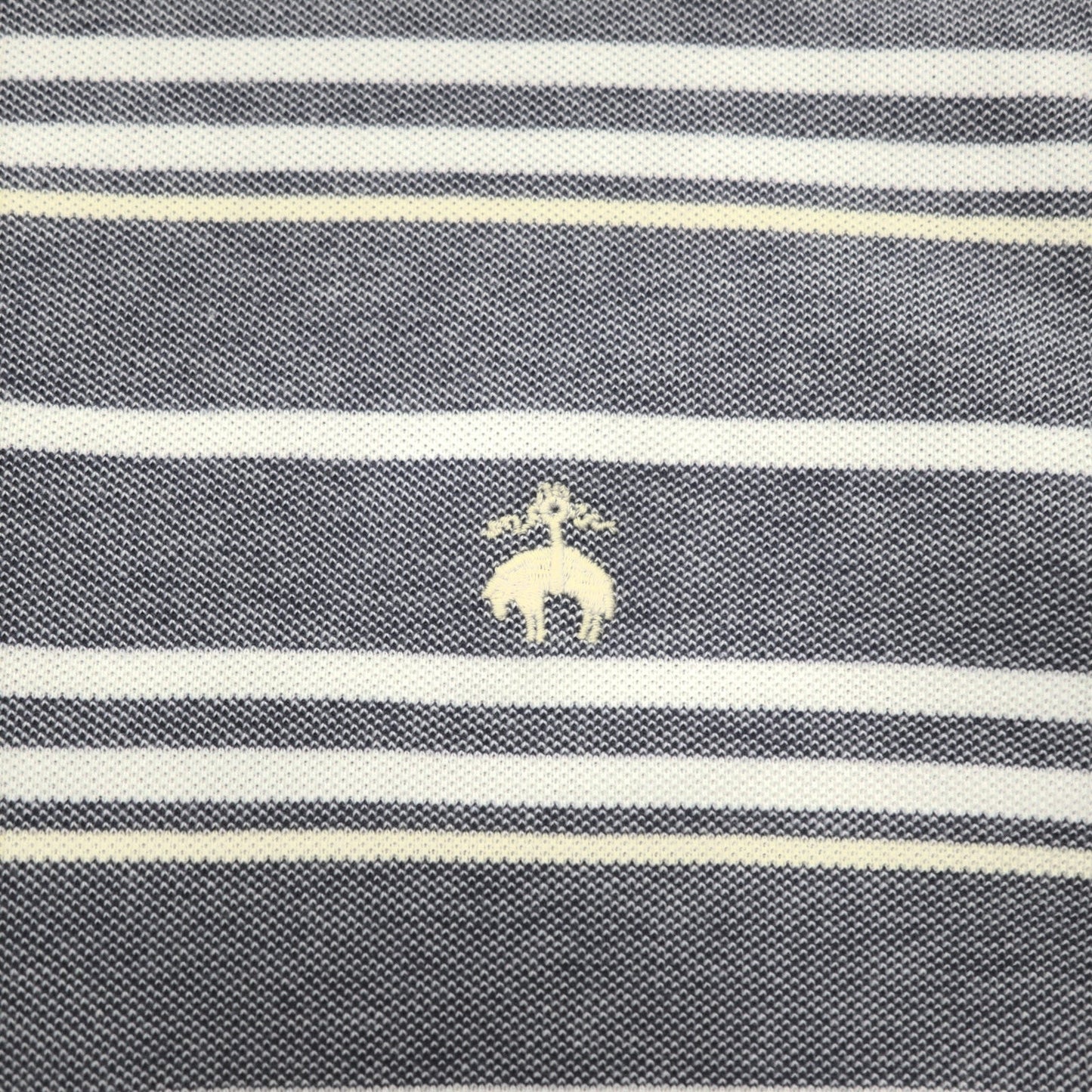 Brooks Brothers ボーダー ポロシャツ L ブルー PERFORMANCE POLO SLIM FIT