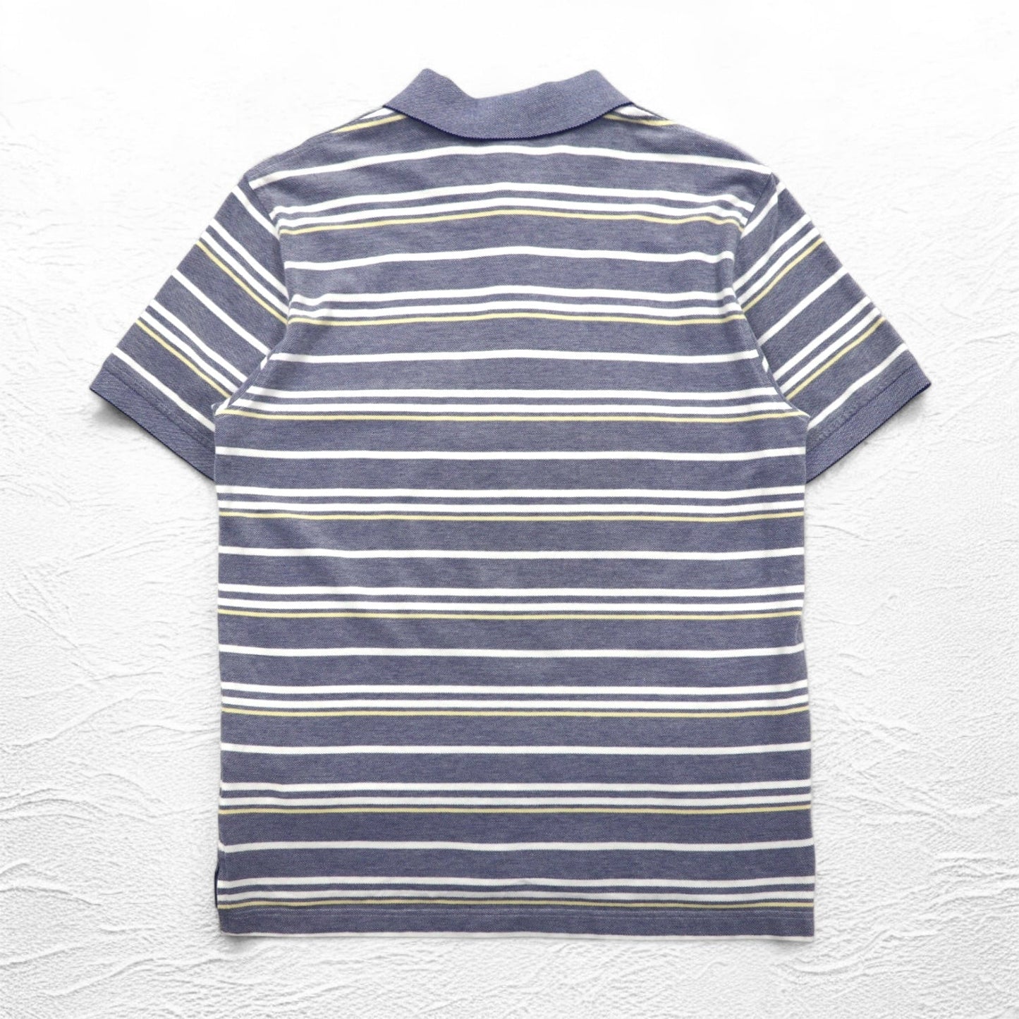 Brooks Brothers ボーダー ポロシャツ L ブルー PERFORMANCE POLO SLIM FIT