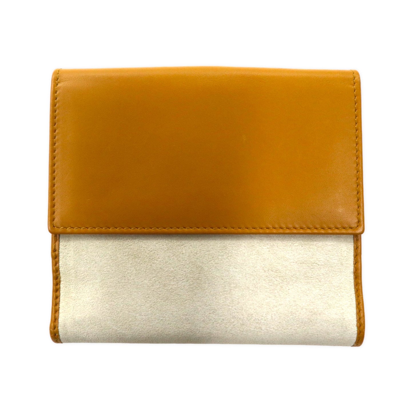 GUCCI Wホック ジャッキー 2つ折り財布 ベージュ スエード レザー 035 2140 2169 イタリア製 未使用品