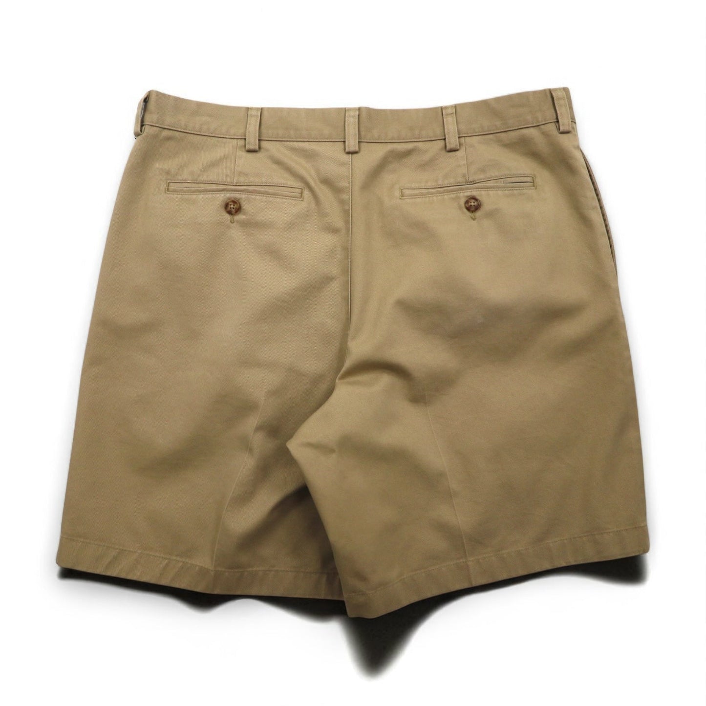 L.L.Bean クラシックフィット 2タック ショート チノパンツ ハーフパンツ L ベージュ コットン 267791