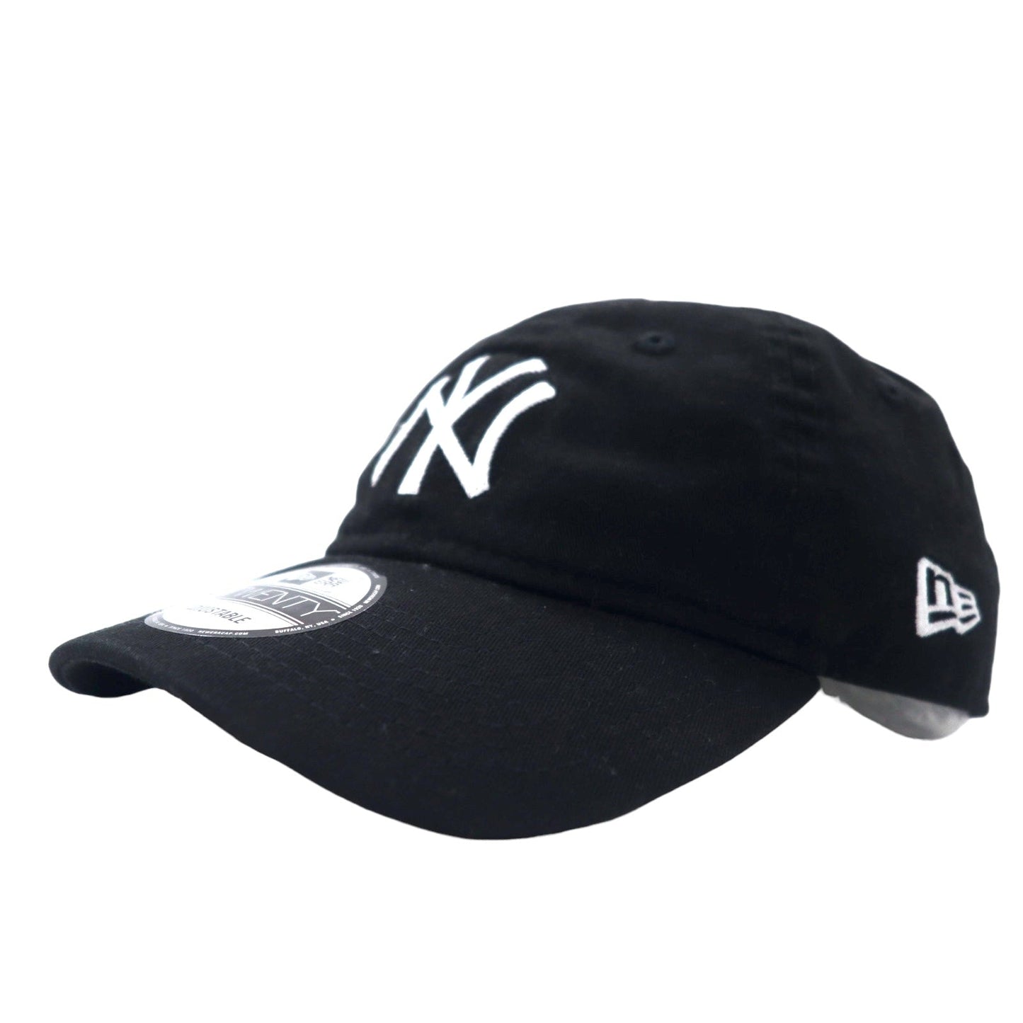NEW ERA ベースボールキャップ ONE ブラック コットン MLB ニューヨーク ヤンキース ADJUSTABLE