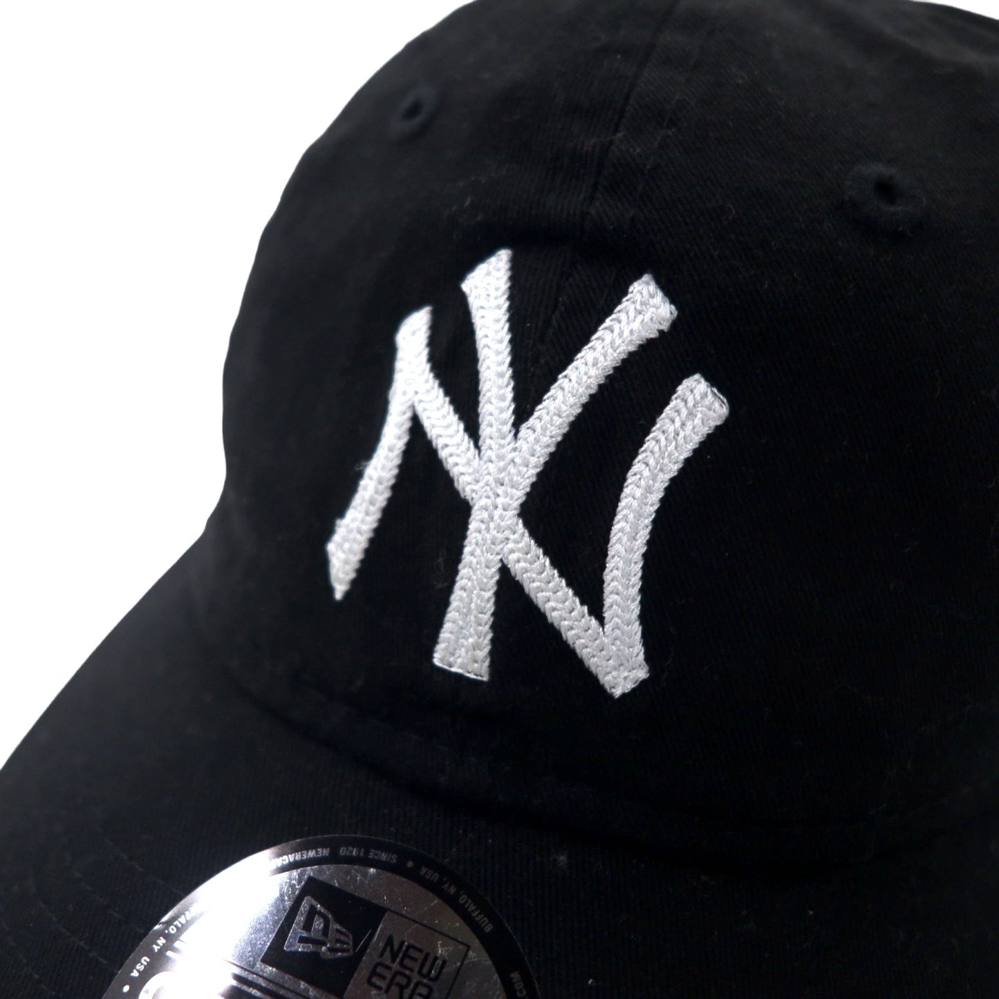 NEW ERA ベースボールキャップ ONE ブラック コットン MLB ニューヨーク ヤンキース ADJUSTABLE