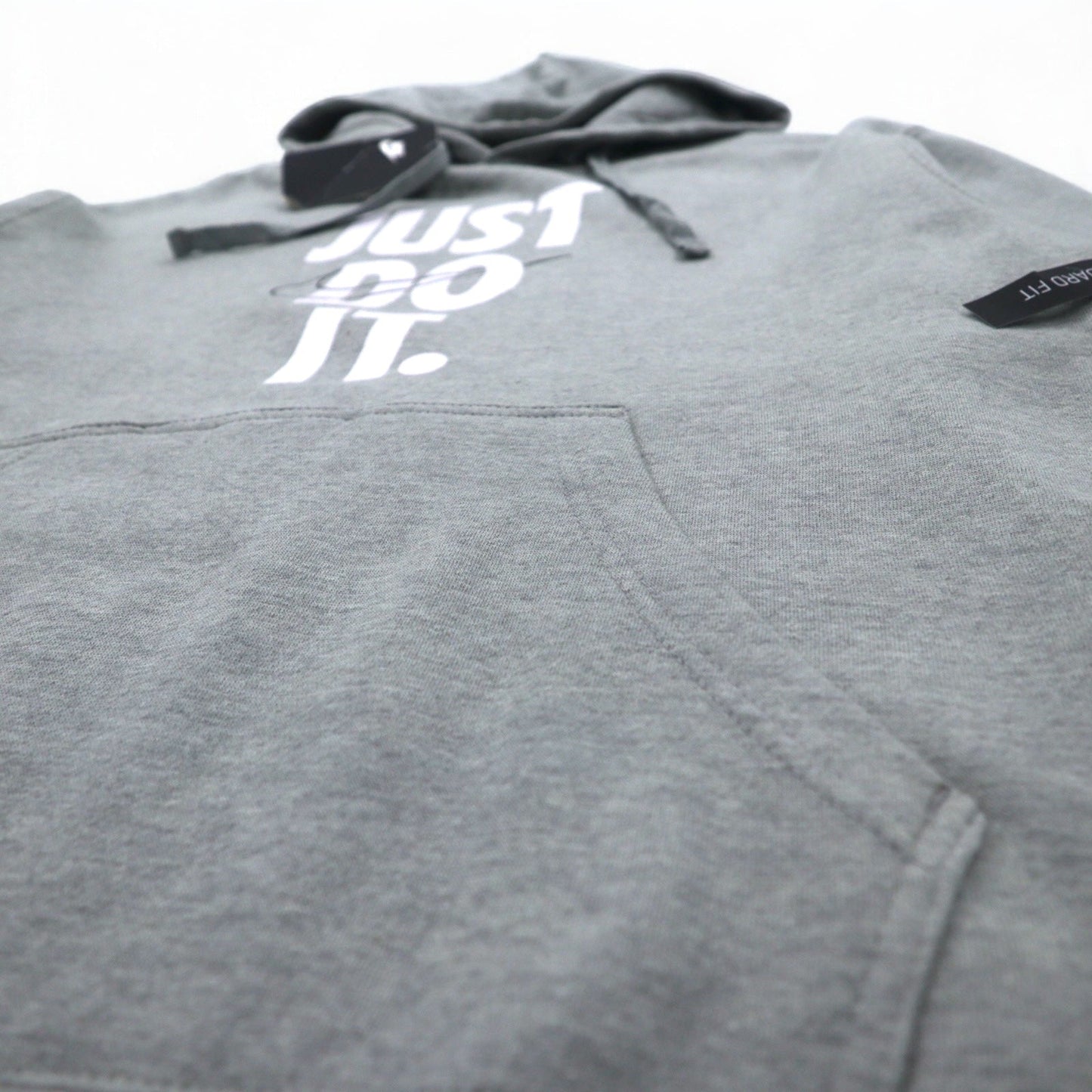 NIKE プルオーバーパーカー L グレー JUST DO IT HOODIE 928717-063 パキスタン製 未使用品