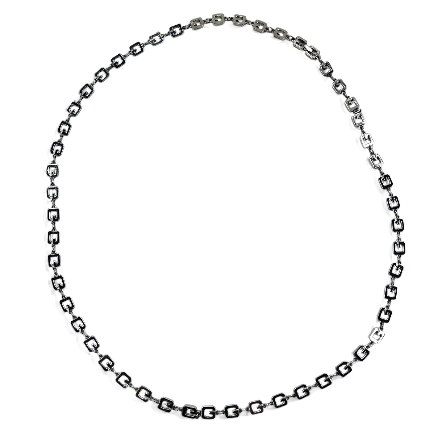 GIVENCHY ヴィンテージ オールド  2WAY ネックレス 3連 ブレスレット シルバー ロゴモチーフ