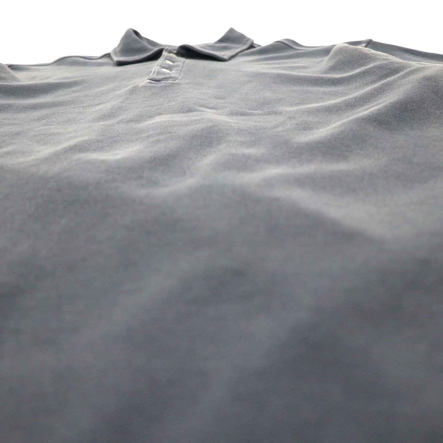 Eddie Bauer 90年代 ヴィンテージ加工 鹿の子 ポロシャツ L グレー コットン