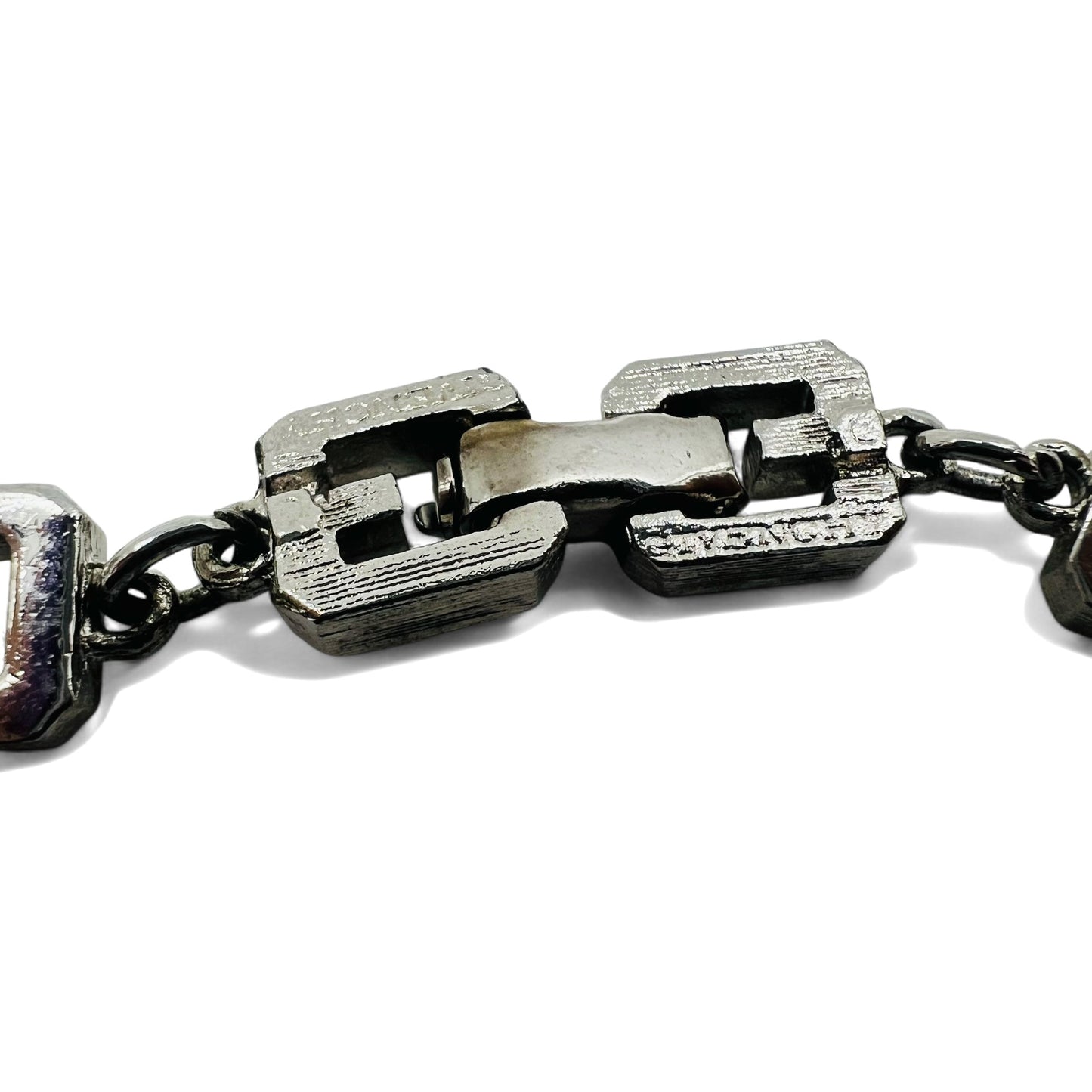 GIVENCHY ヴィンテージ オールド  2WAY ネックレス 3連 ブレスレット シルバー ロゴモチーフ