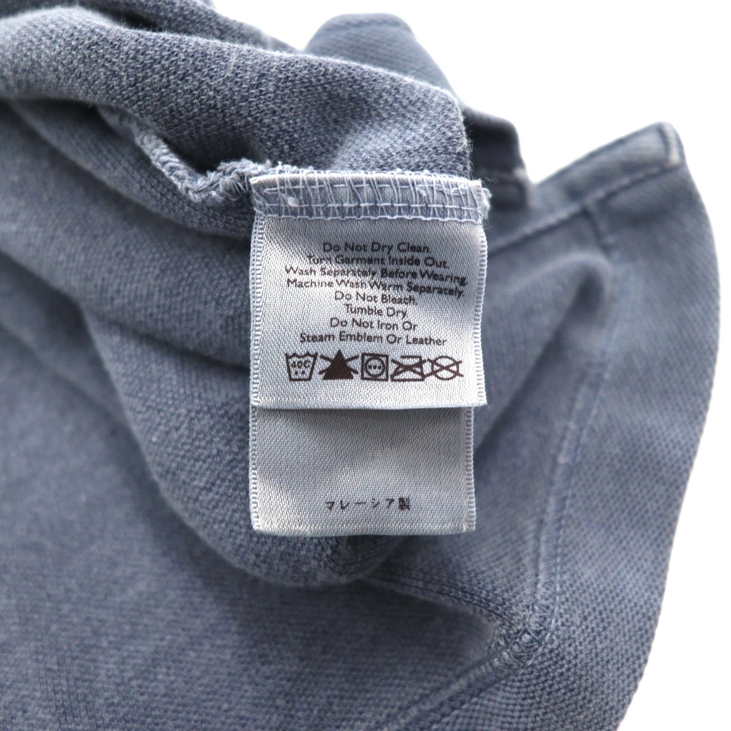 Eddie Bauer 90年代 ヴィンテージ加工 鹿の子 ポロシャツ L グレー コットン