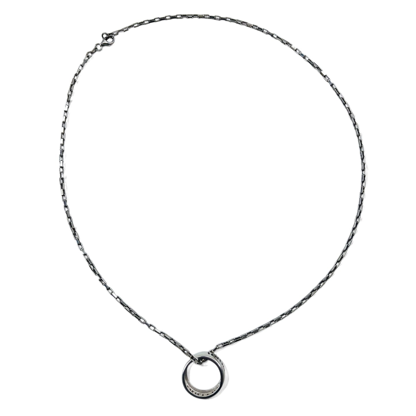 DOLCE & GABBANA チェーン ネックレス リング トップ 指輪 シルバー SILVER 925