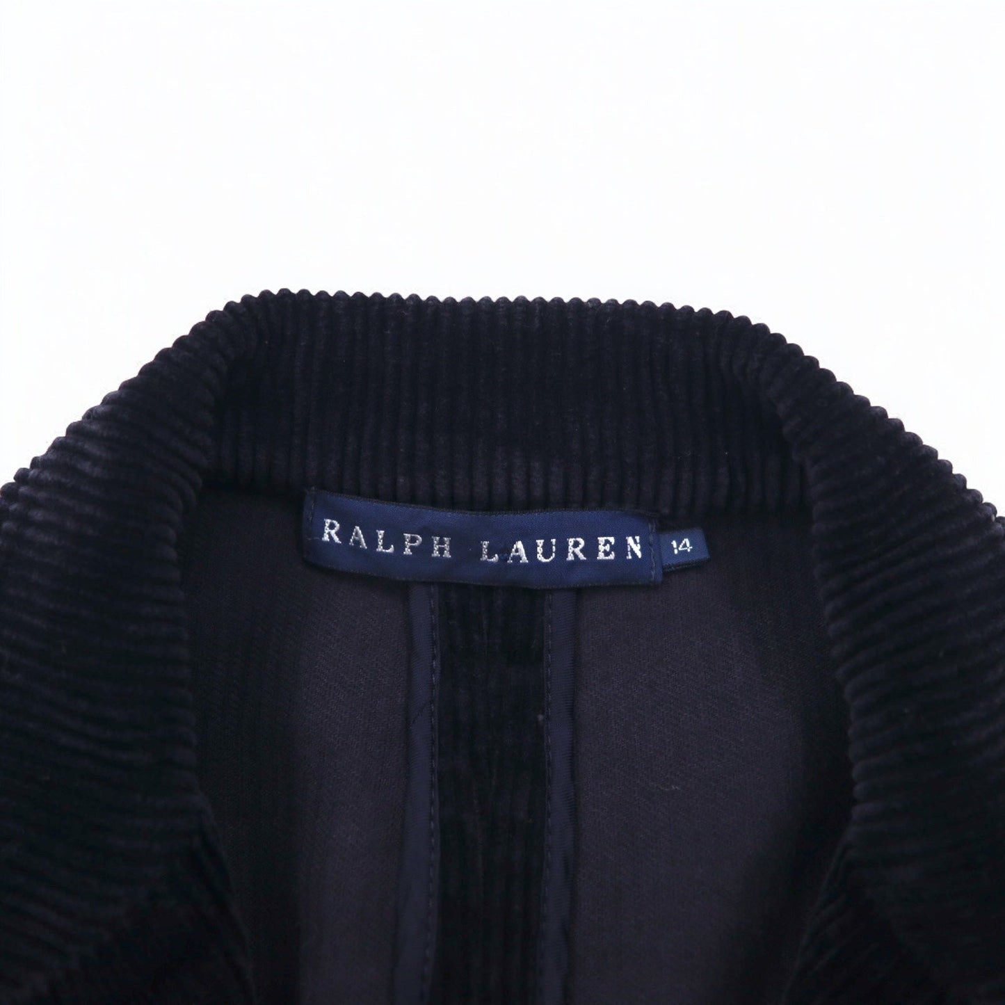 RALPH LAUREN 90年代 コーデュロイ ブレザー 2B テーラードジャケット XL ネイビー くるみボタン