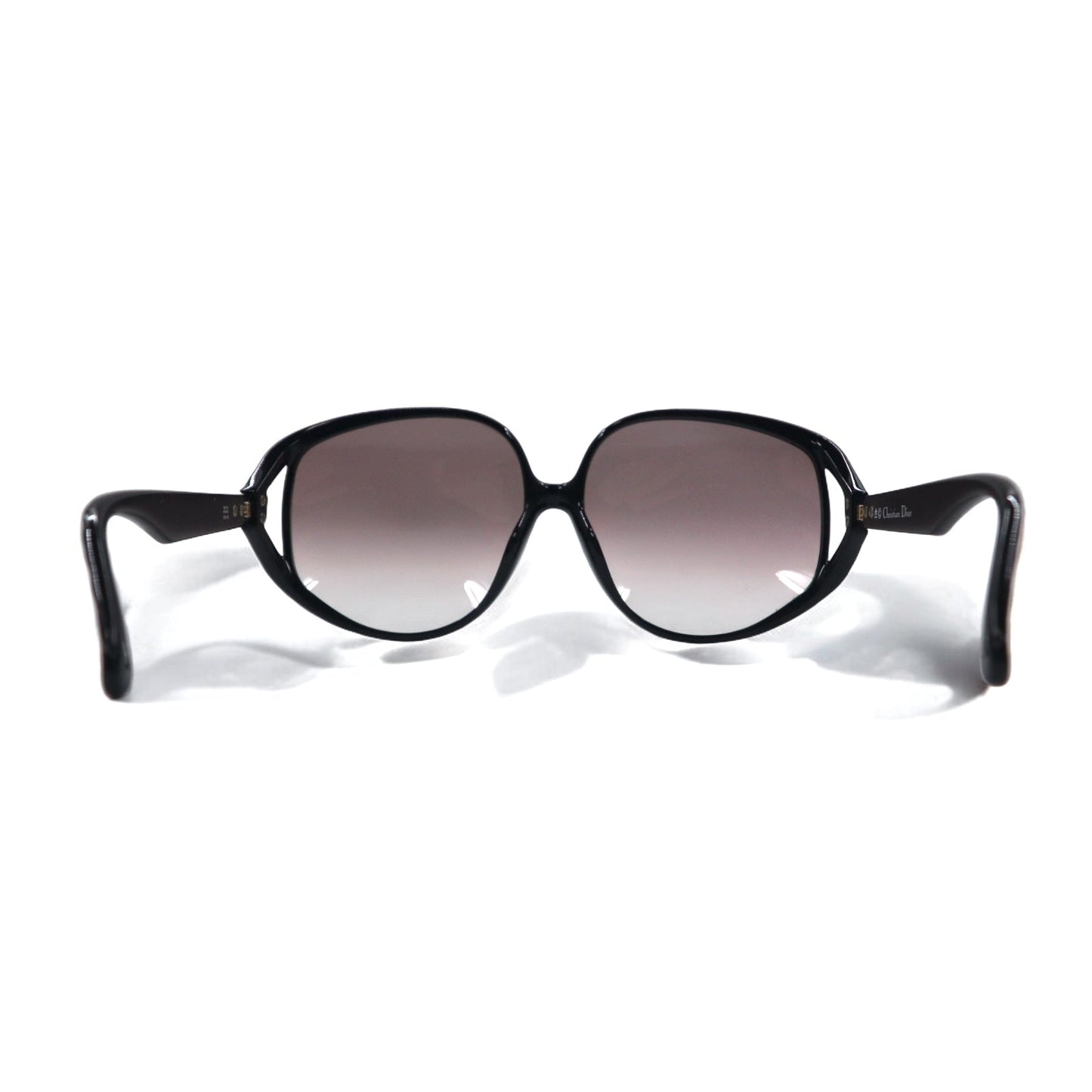Christian Dior ドイツ製 オーバーサイズ サングラス ブラック グラデーション CDロゴ 2320A 90