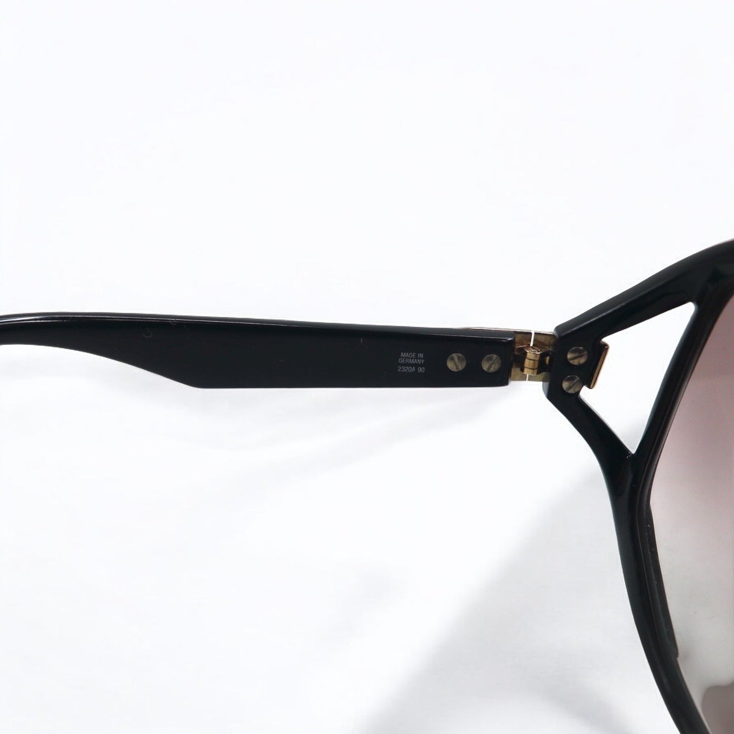 Christian Dior ドイツ製 オーバーサイズ サングラス ブラック グラデーション CDロゴ 2320A 90