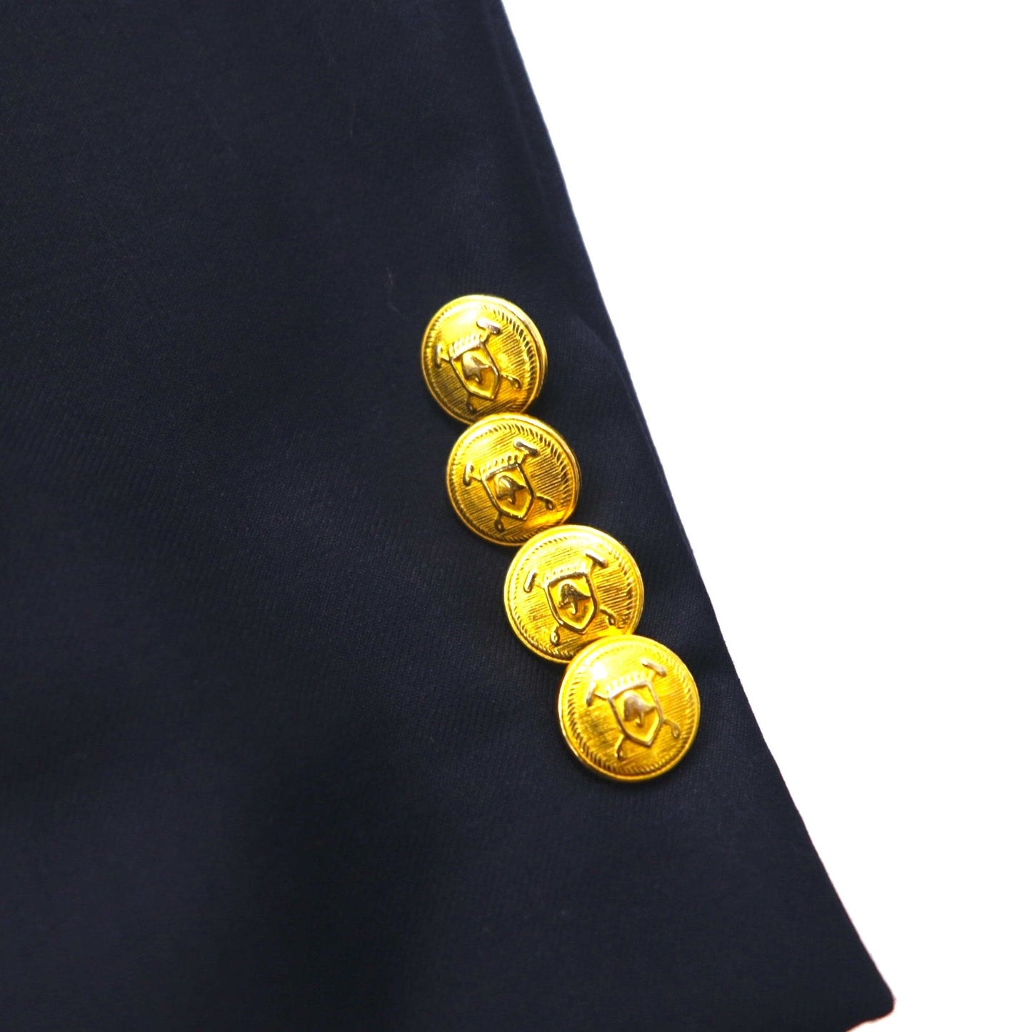 LAUREN RALPH LAUREN 90年代 カナダ製 2B テーラードジャケット ブレザー 紺ブレ XL ネイビー ウール ギャバジン 金ボタン