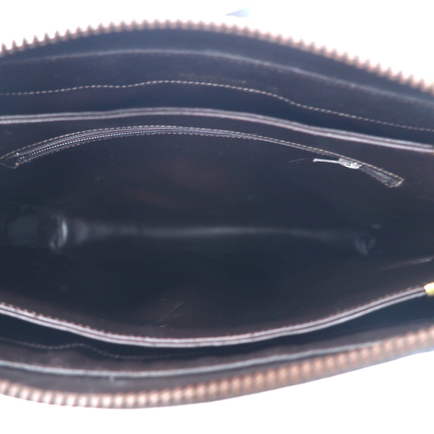 CELINE オールド マカダム ショルダーバッグ ブラウン スエードレザー トリオンフ ロゴプレート イタリア製