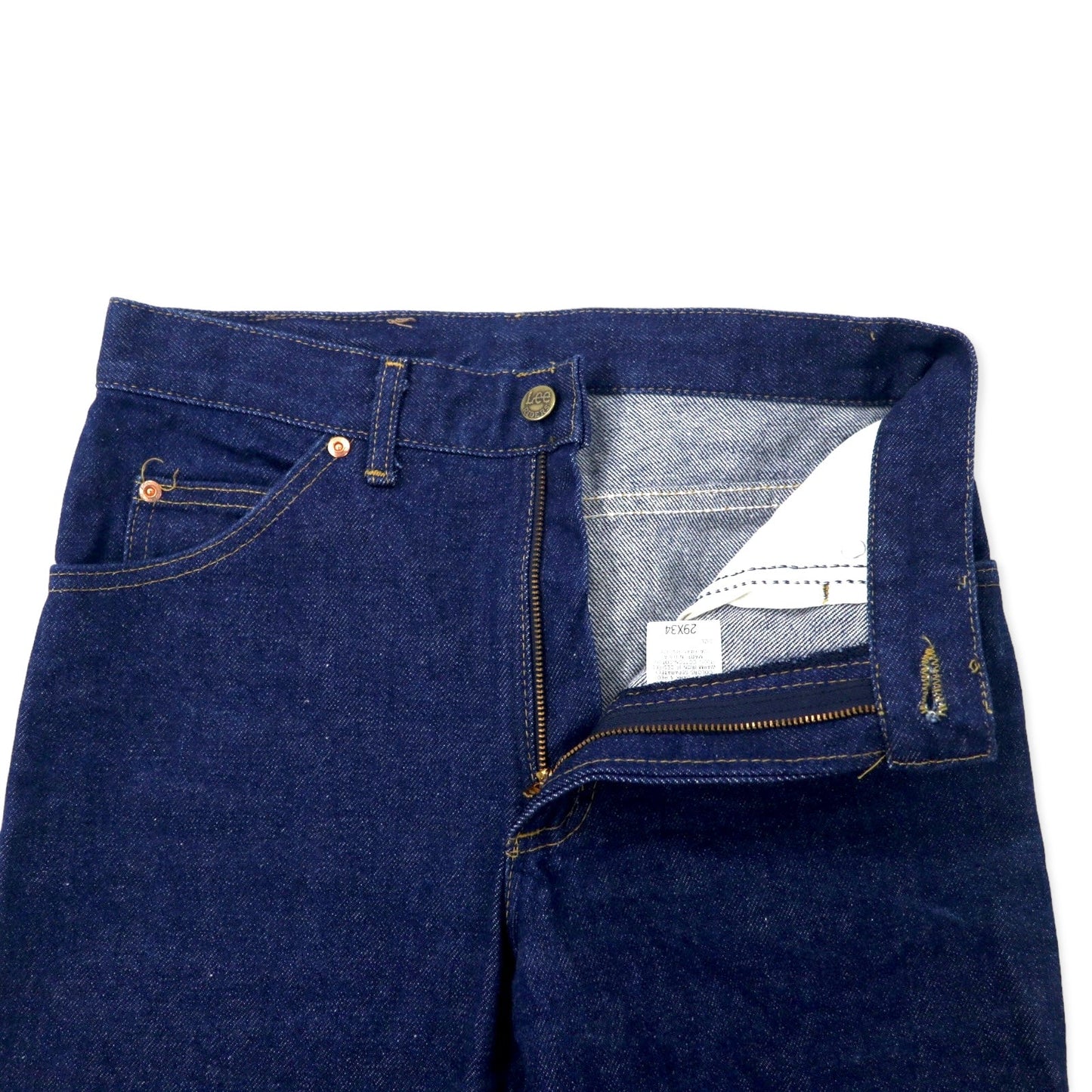 Lee USA製 90年代 デニムパンツ 29 ブルー 濃紺 リジット ユニオンスタンプ 202-0341