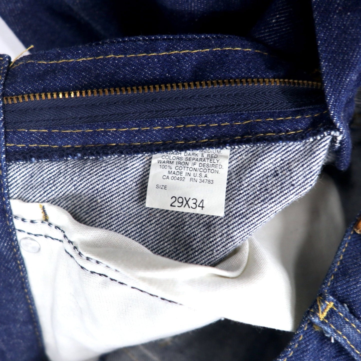 Lee USA製 90年代 デニムパンツ 29 ブルー 濃紺 リジット ユニオンスタンプ 202-0341