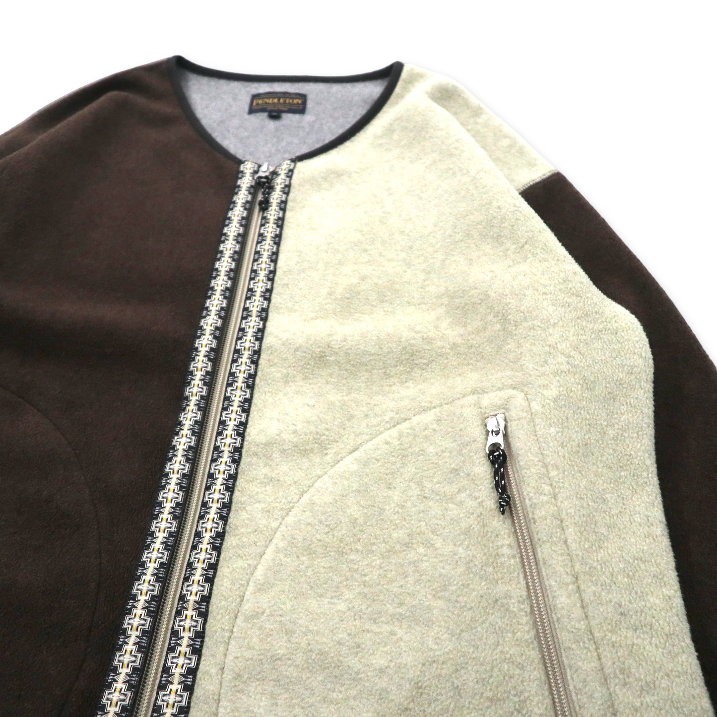 PENDLETON マイクロフリース カーディガン M マルチカラー ポリエステル ネイティブ柄 relume JOURNAL STANDARD別注