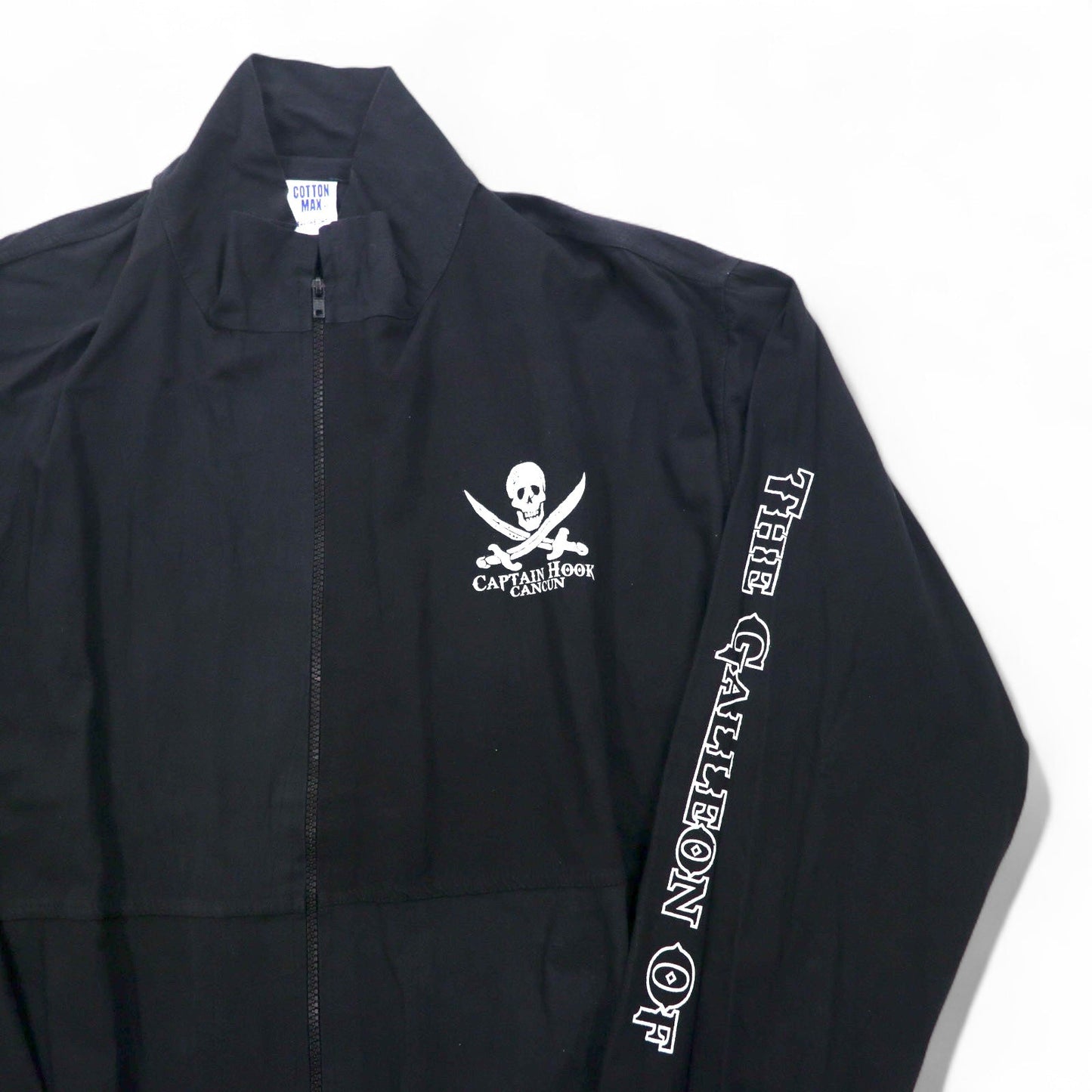 Vintage 90s Mexico Made Skull Zip-Up Jacket Captain Hook CANJUN ジップアップジャケット L スカル COTTON MAX