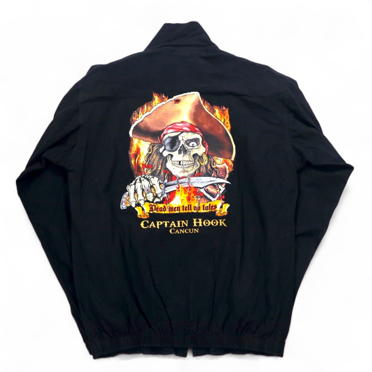 Vintage 90s Mexico Made Skull Zip-Up Jacket Captain Hook CANJUN ジップアップジャケット L スカル COTTON MAX