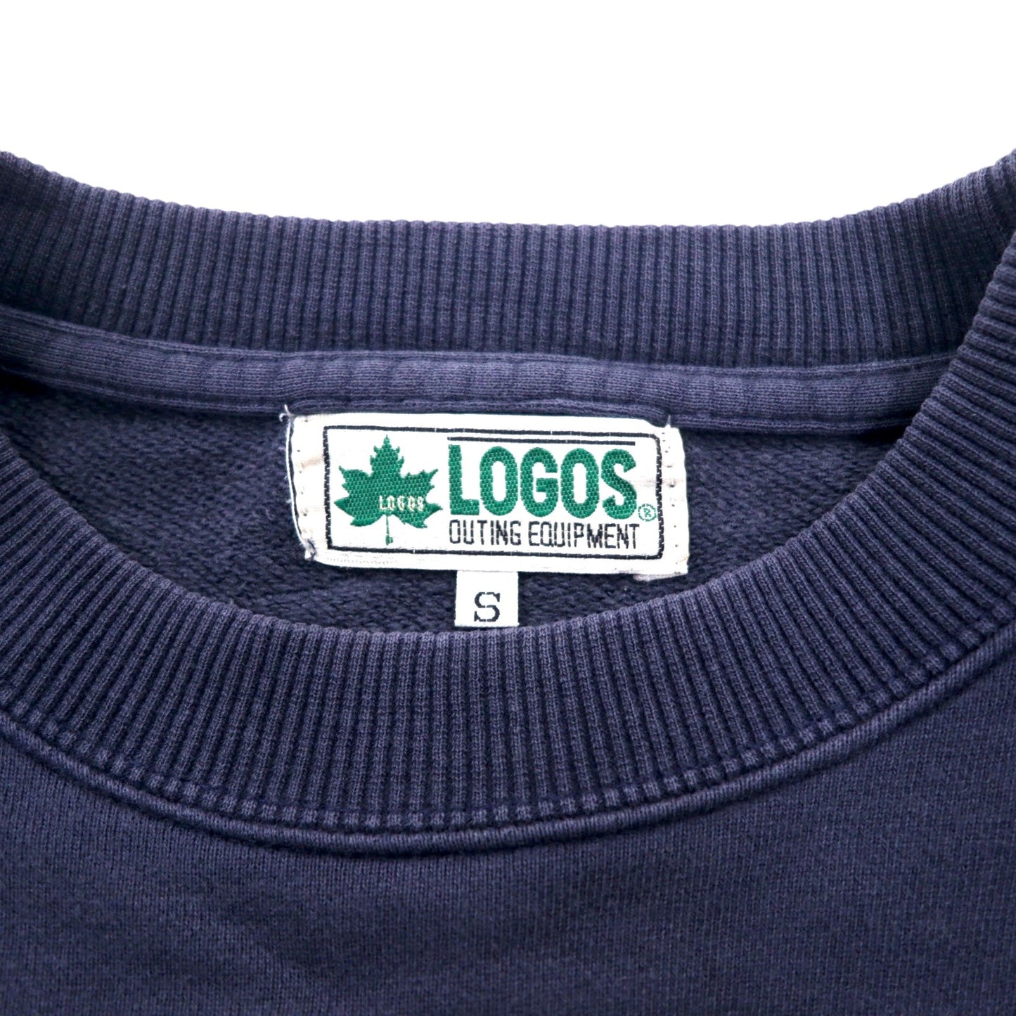90年代 LOGOS × Disney キャラクタープリント スウェット S ネイビー ミッキー MICKEY OUTDOORS