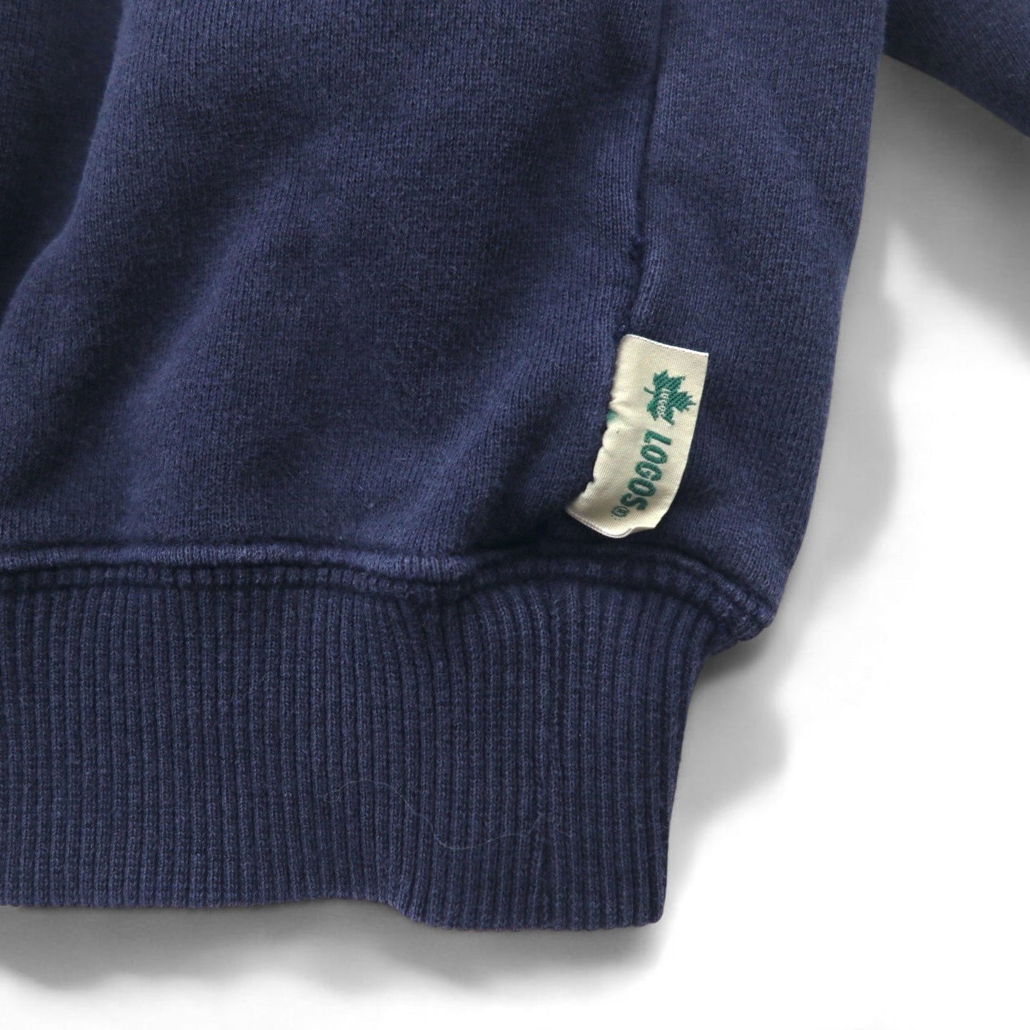 90年代 LOGOS × Disney キャラクタープリント スウェット S ネイビー ミッキー MICKEY OUTDOORS