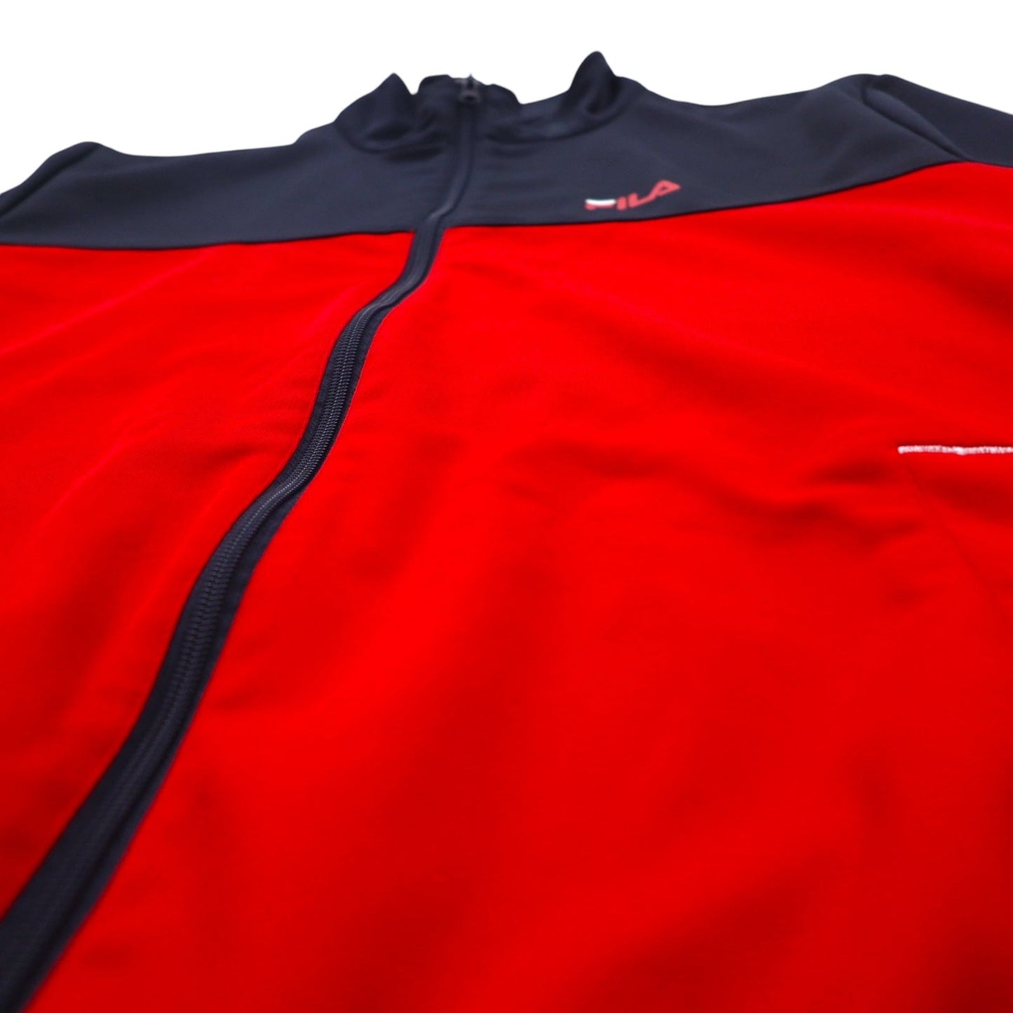 FILA トラックジャケット ジャージ セットアップ L ネイビー レッド ポリエステル