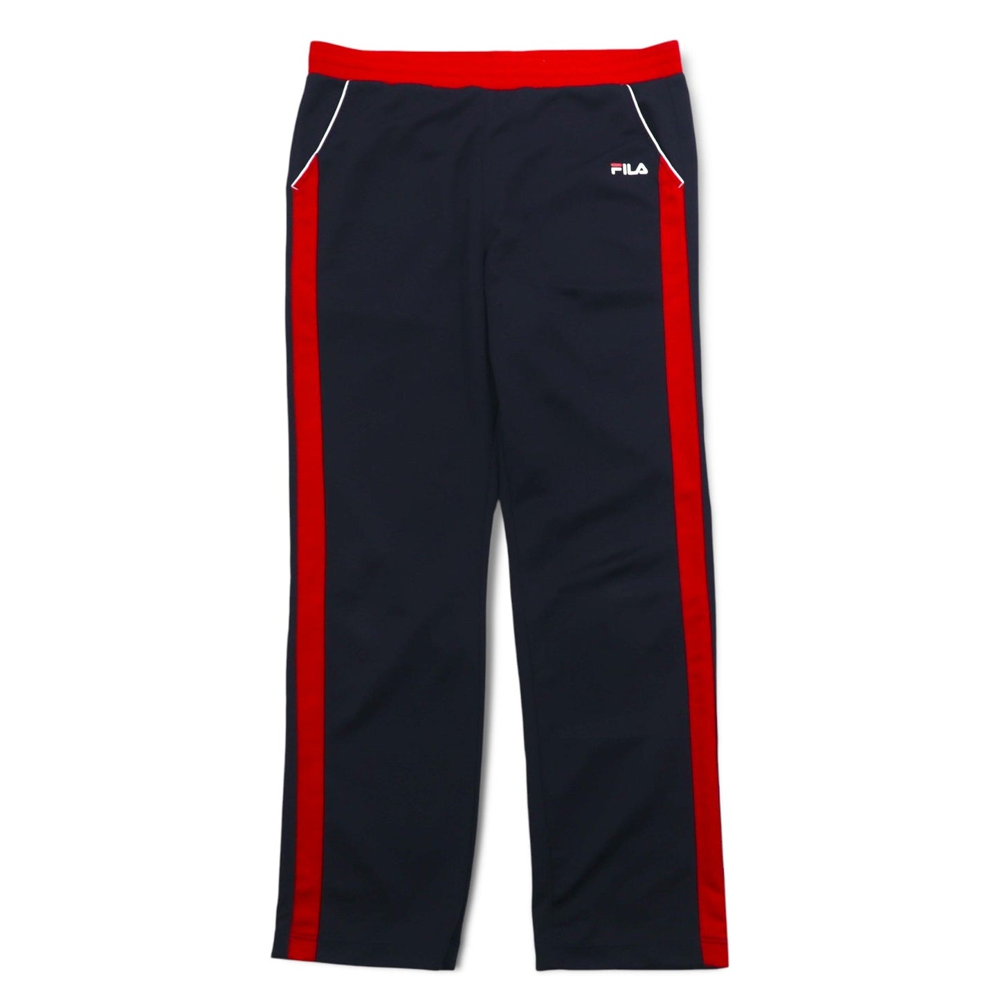 FILA トラックジャケット ジャージ セットアップ L ネイビー レッド ポリエステル