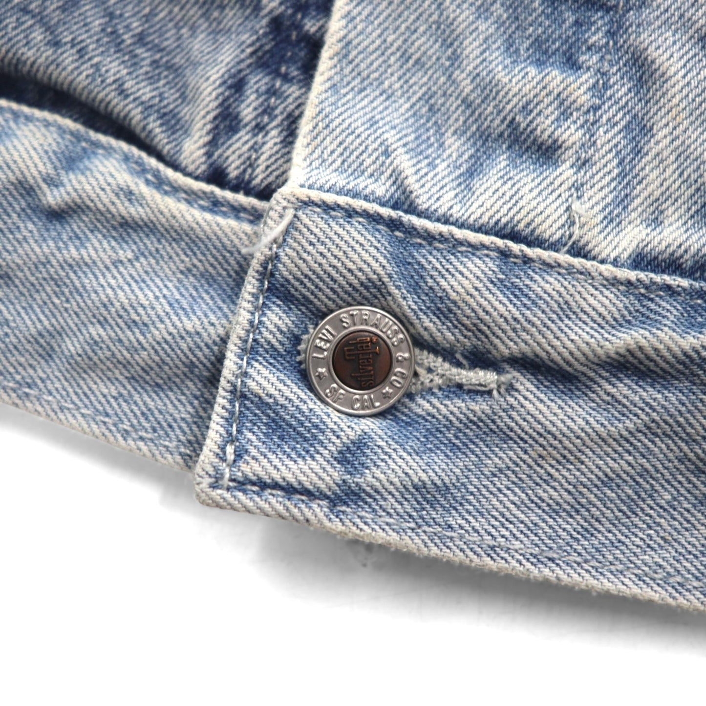 Levi's SILVER TAB シルバータブ RELAXED トラッカージャケット デニムジャケット Gジャン L インディゴ ライト ブルー ツートン HEART IS GOOD A31790005