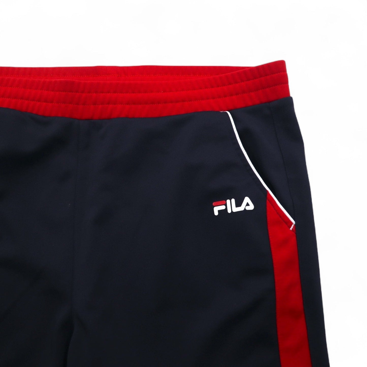 FILA トラックジャケット ジャージ セットアップ L ネイビー レッド ポリエステル